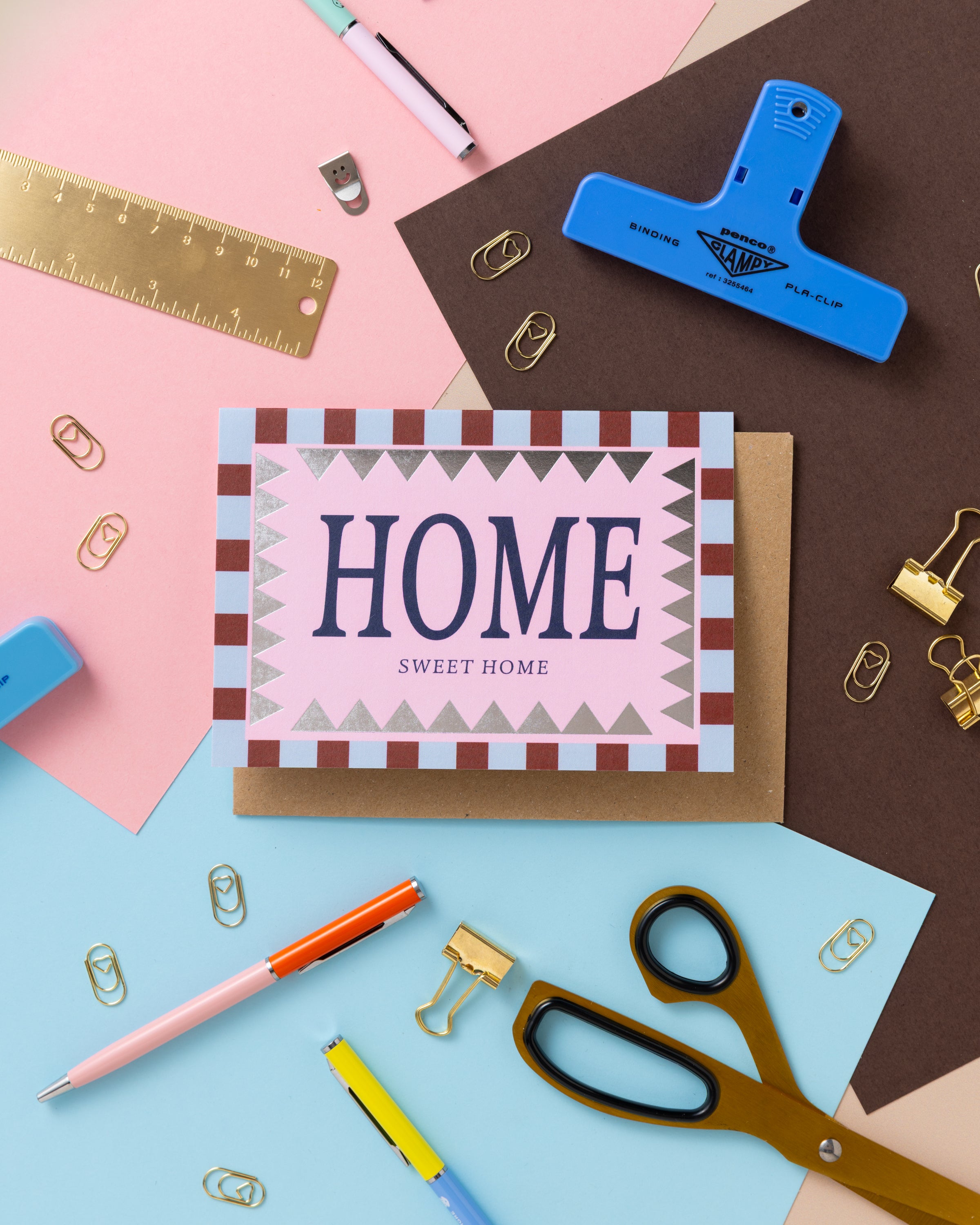 A6 Home Sweet Home Foil Card