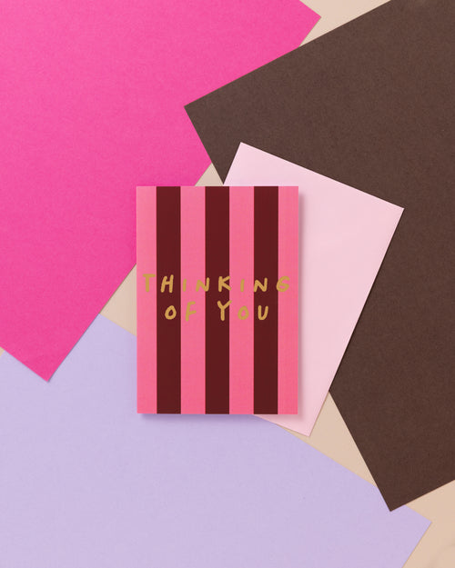 A6 Thinking Of You Foil Card