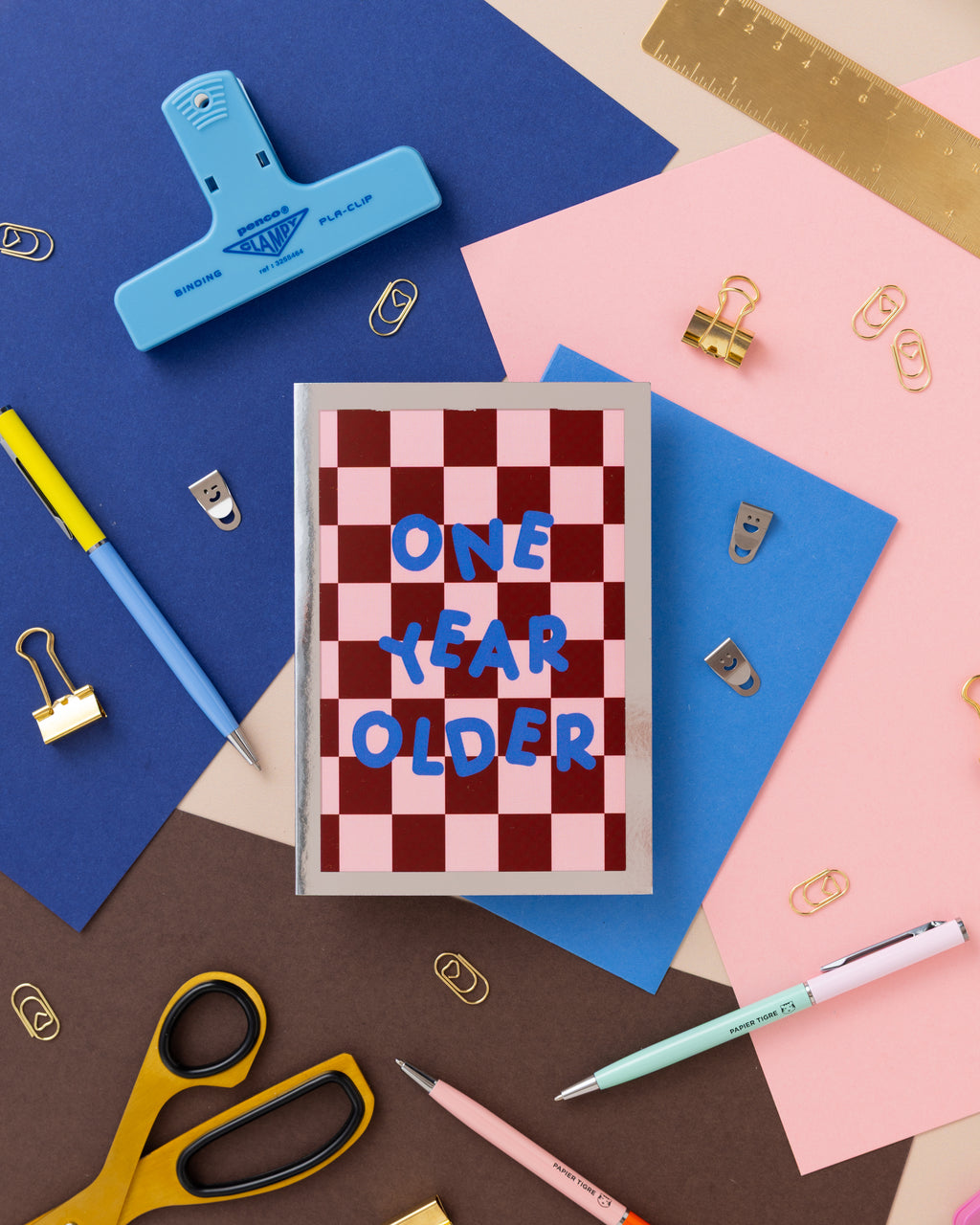 A6 One Year Older Birthday Foil Card