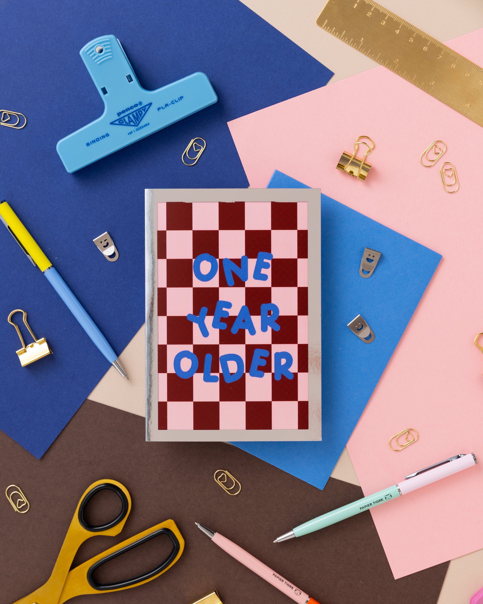 A6 One Year Older Birthday Foil Card