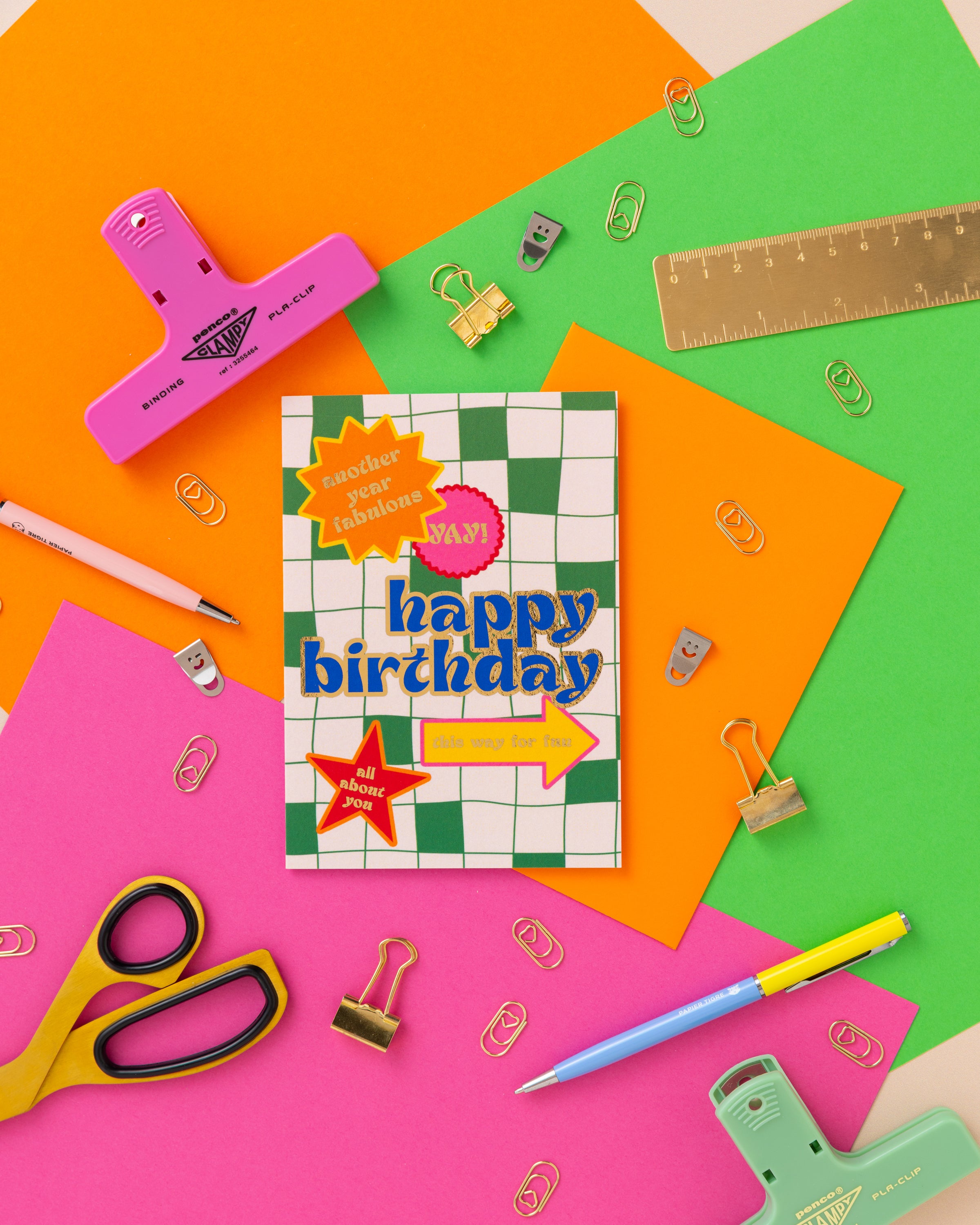 A6 Happy Birthday Foil Card