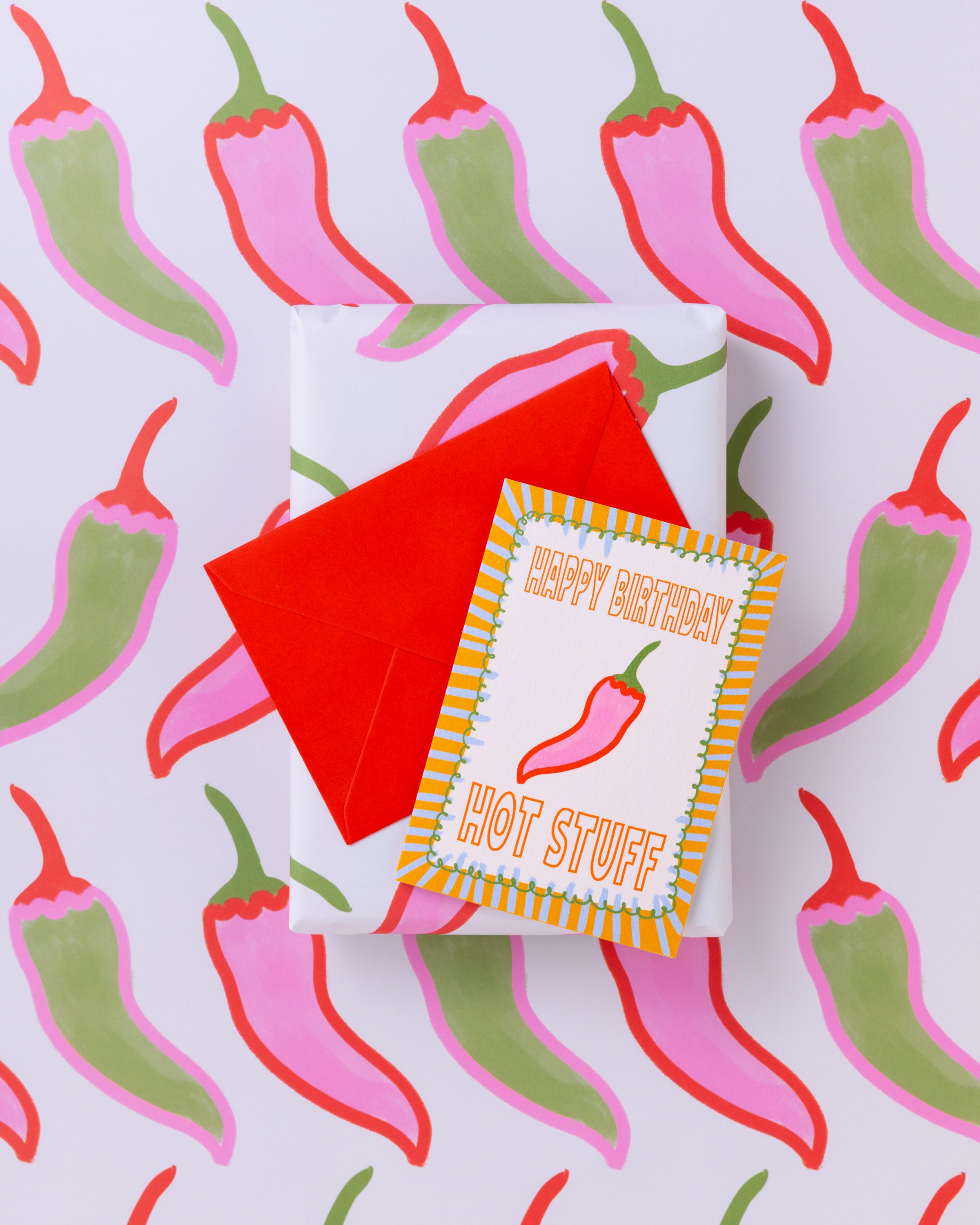 A6 Happy Birthday Hot Stuff Card