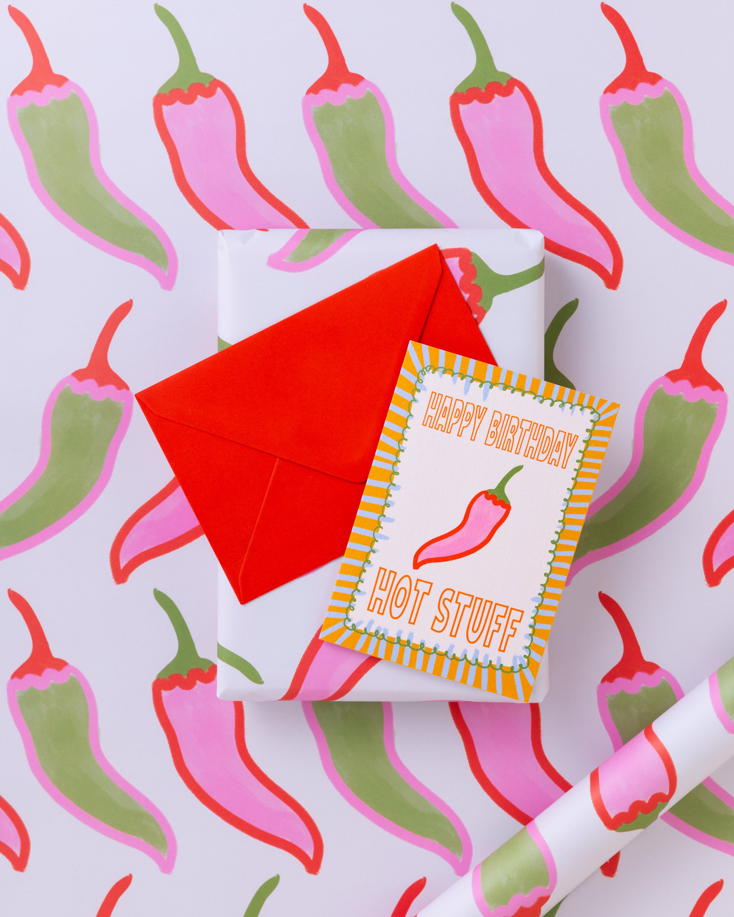Chilli Pattern Gift Wrap