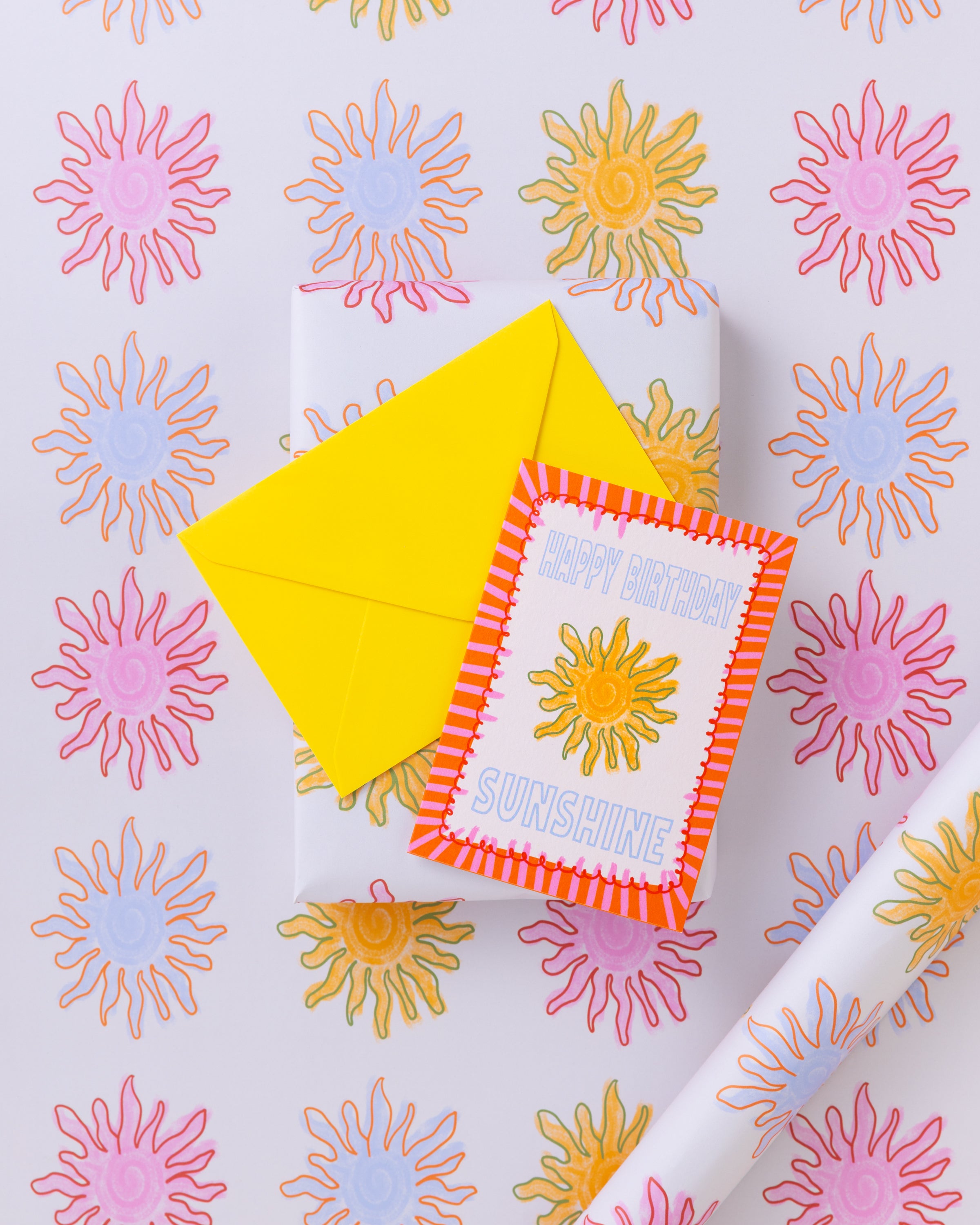 Sunshine Pattern Gift Wrap