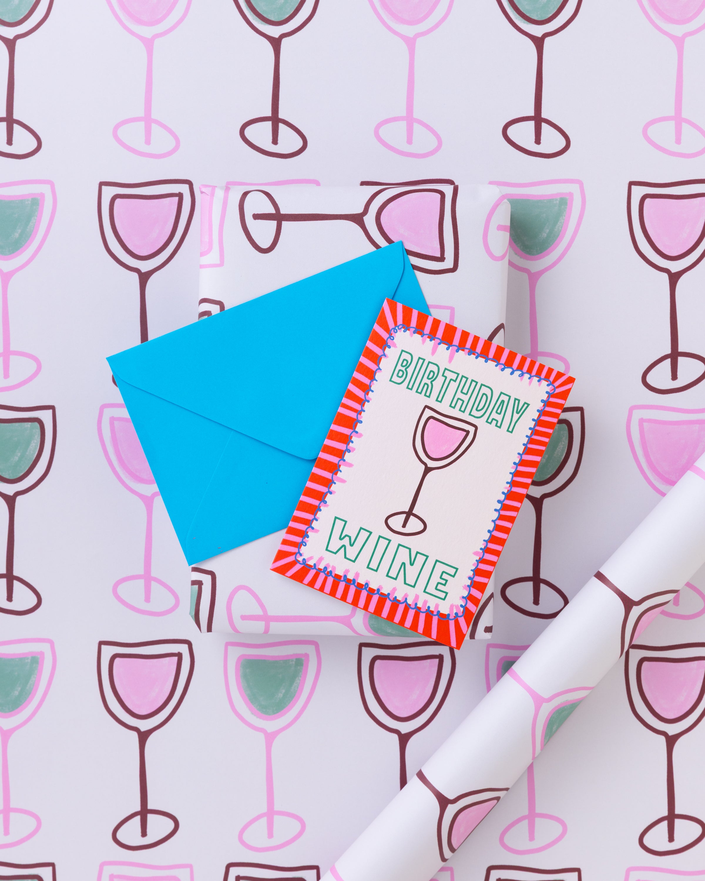 Wine Pattern Gift Wrap