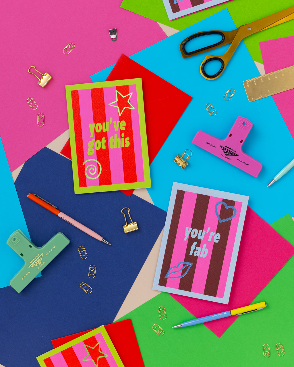 A6 You've Got This Stripe Foil Card