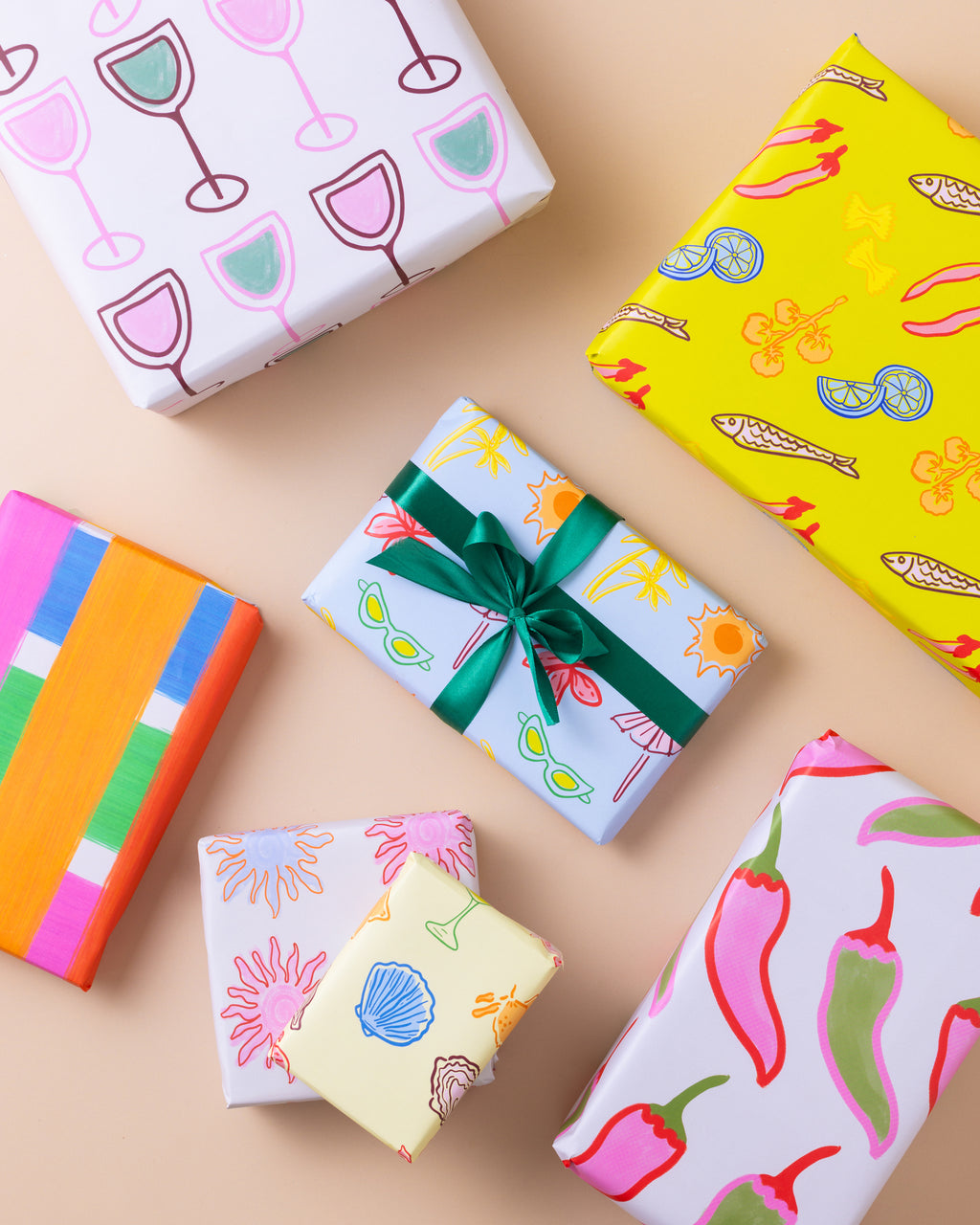 Rainbow Stripe Gift Wrap