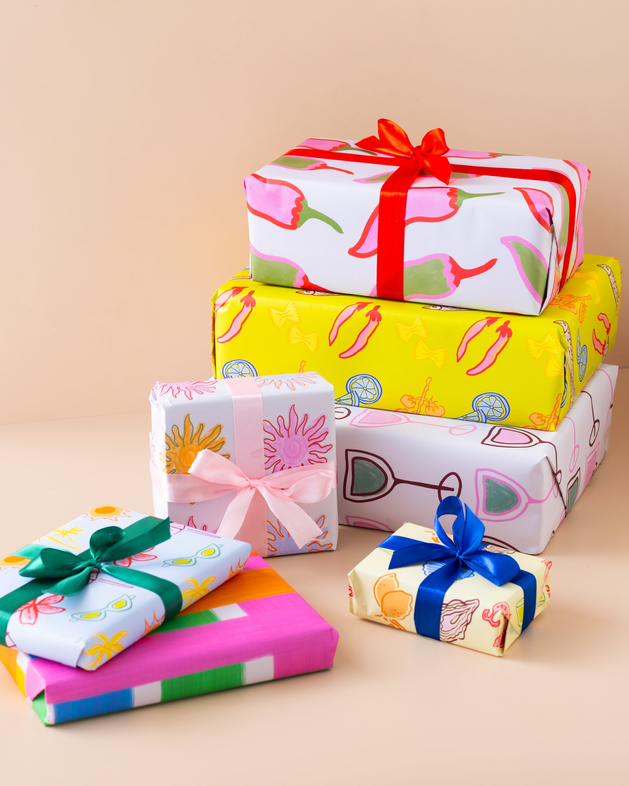 Rainbow Stripe Gift Wrap