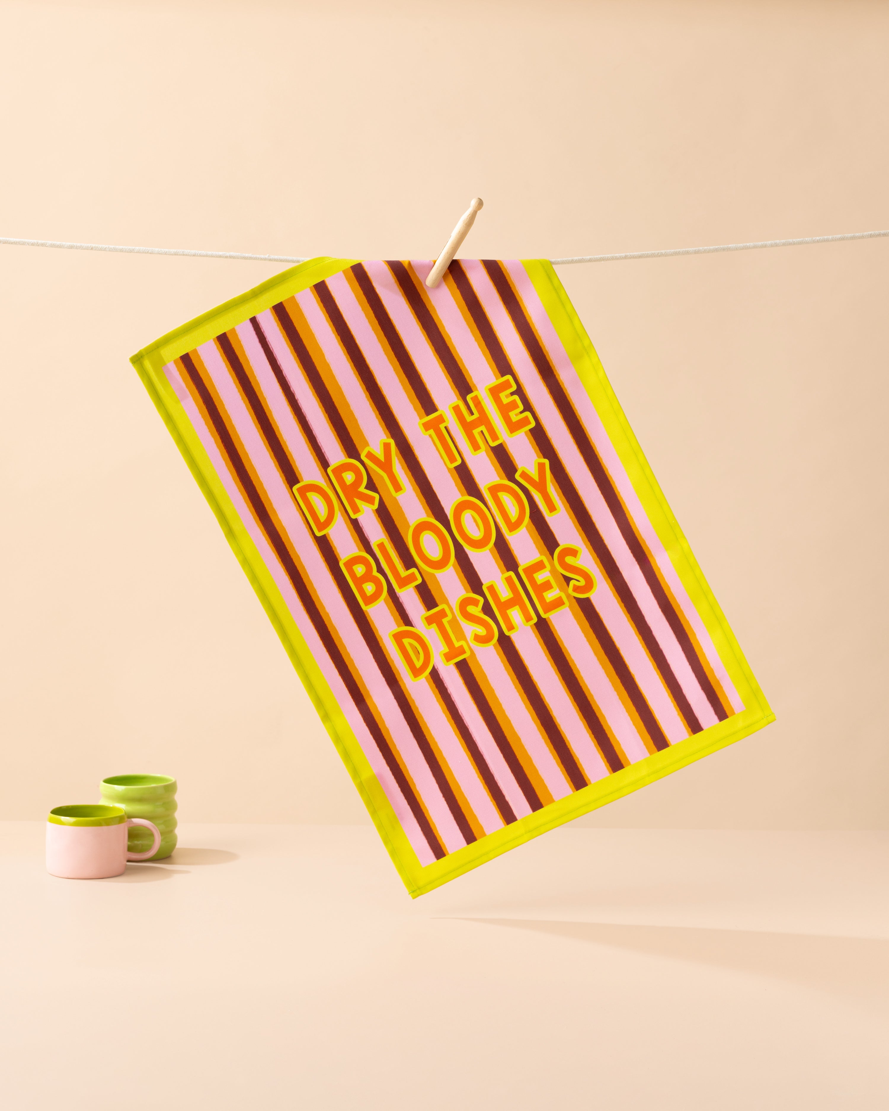 Dry The Bloody Dishes Tea Towel