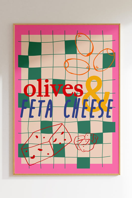Olives & Feta Cheese (More Colours)