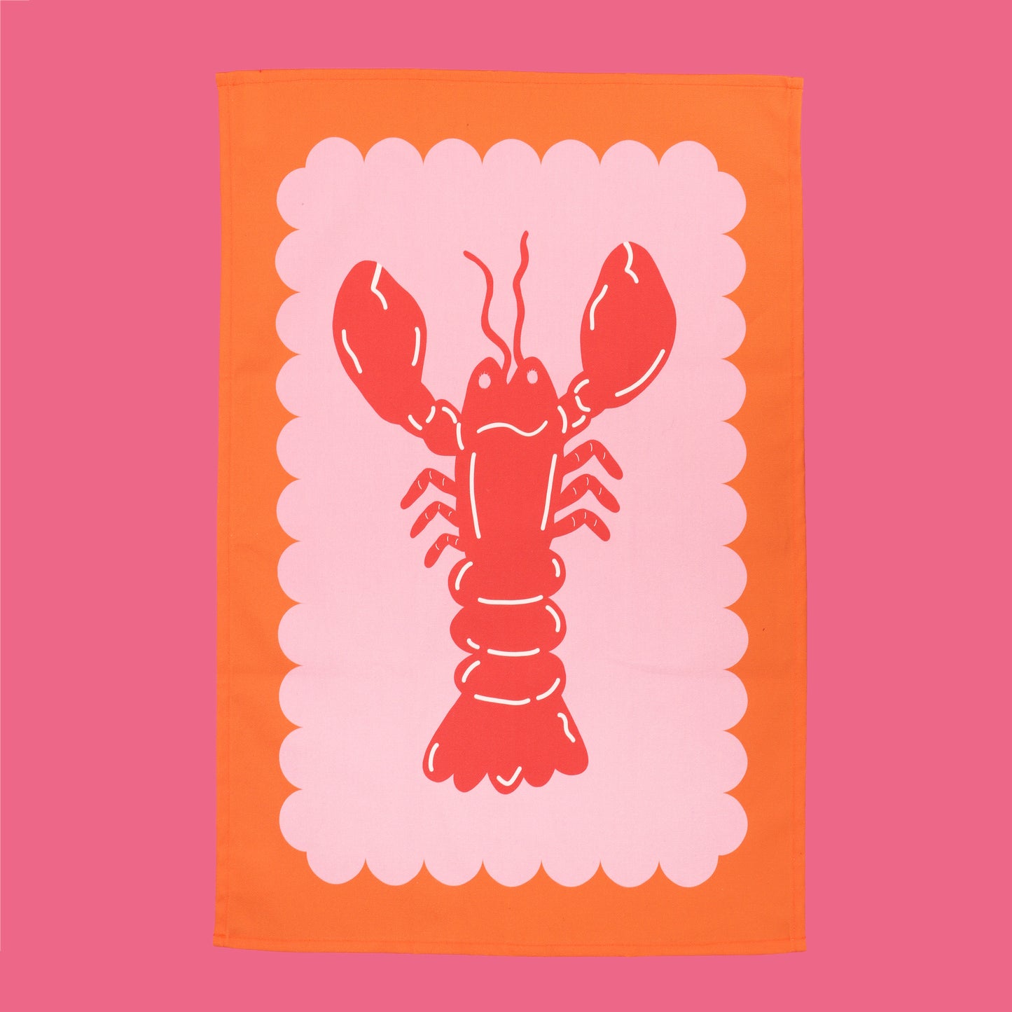 Lobster Scallop Tea Towel