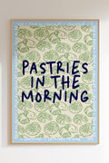 Pastries In The Morning Blue & Green