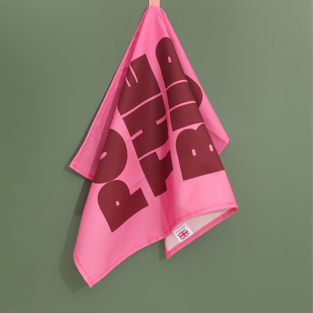 Pop The Bubbly Tea Towel