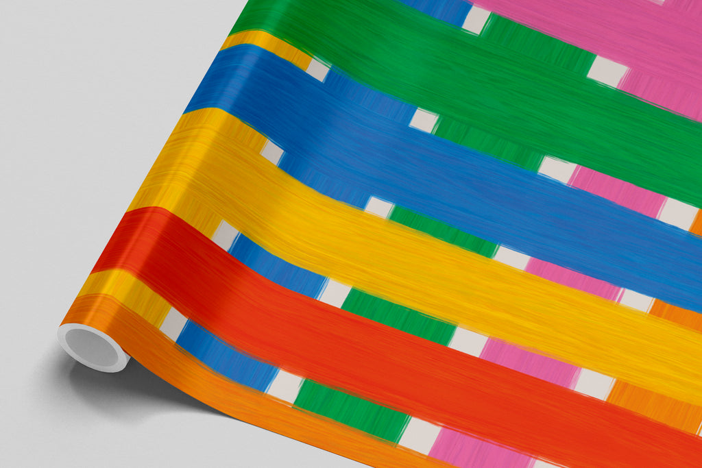 Rainbow Stripe Gift Wrap