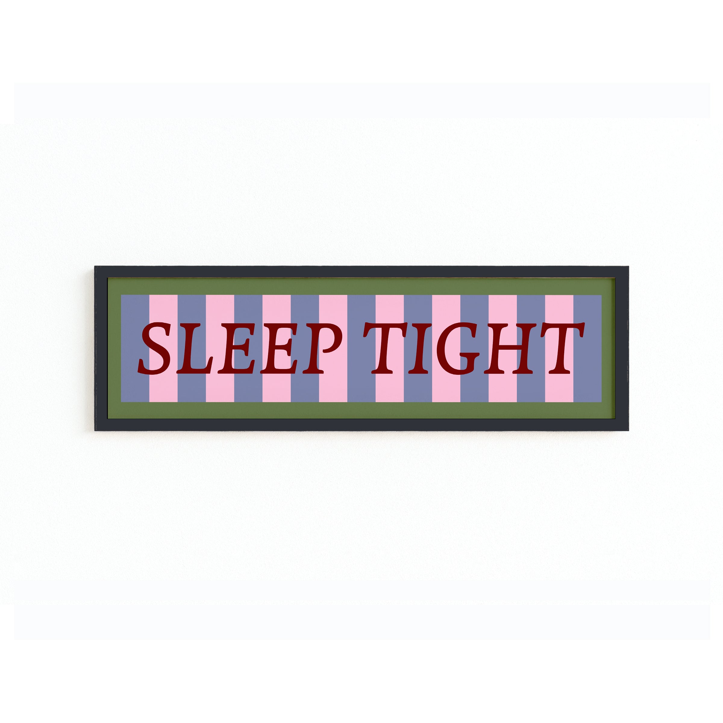 Sleep Tight Panoramic Framed Print 60cm x 12cm