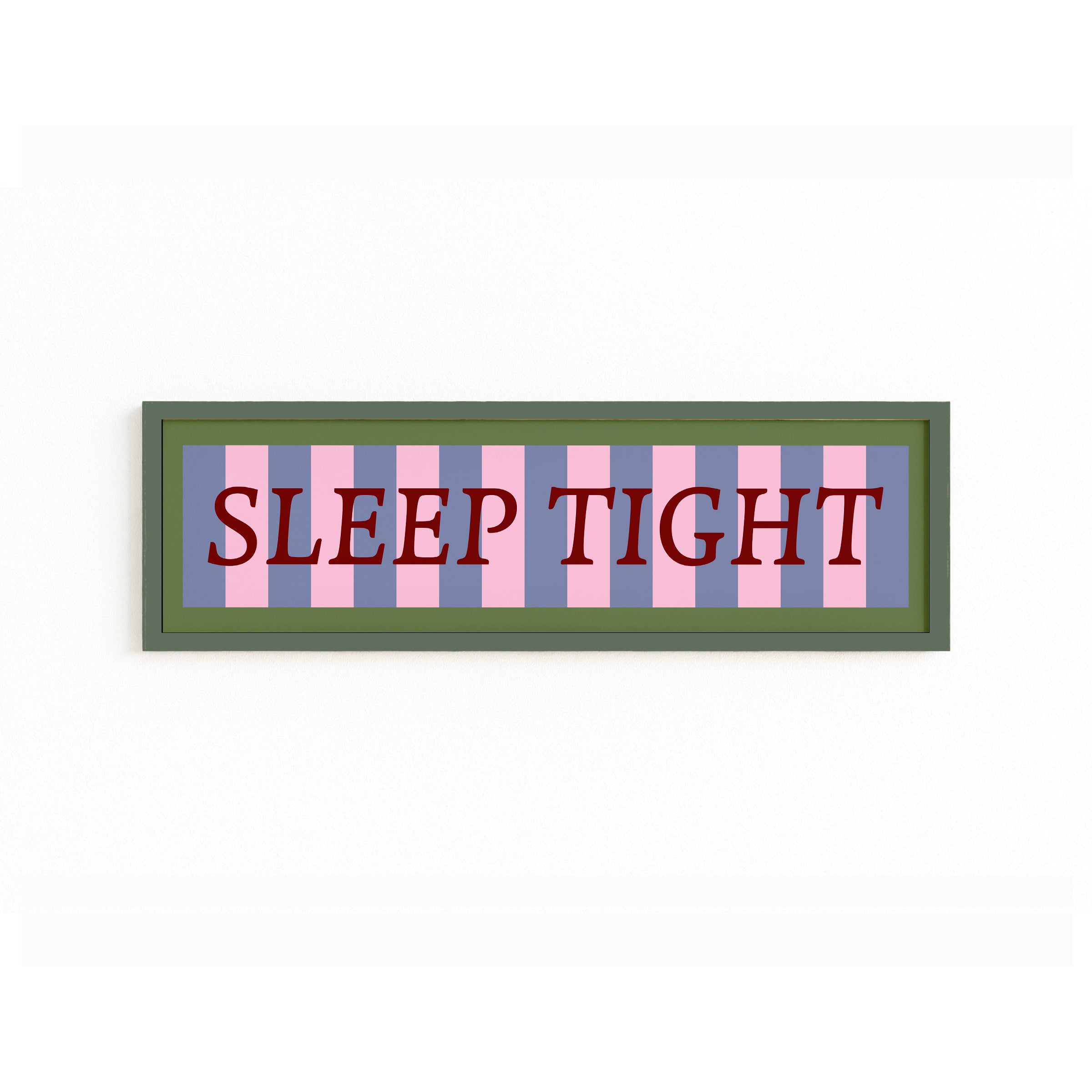 Sleep Tight Panoramic Framed Print 60cm x 12cm