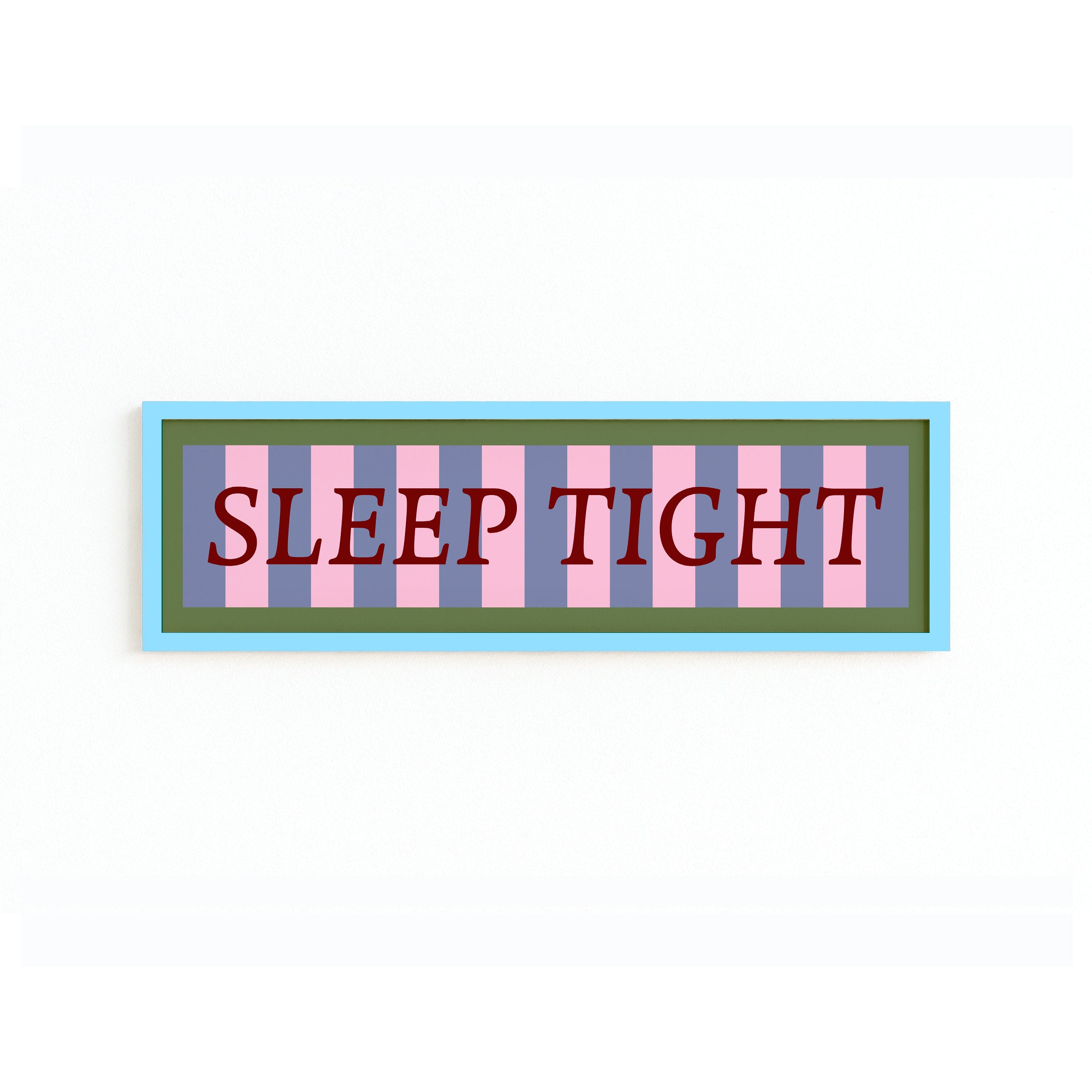 Sleep Tight Panoramic Framed Print 60cm x 12cm