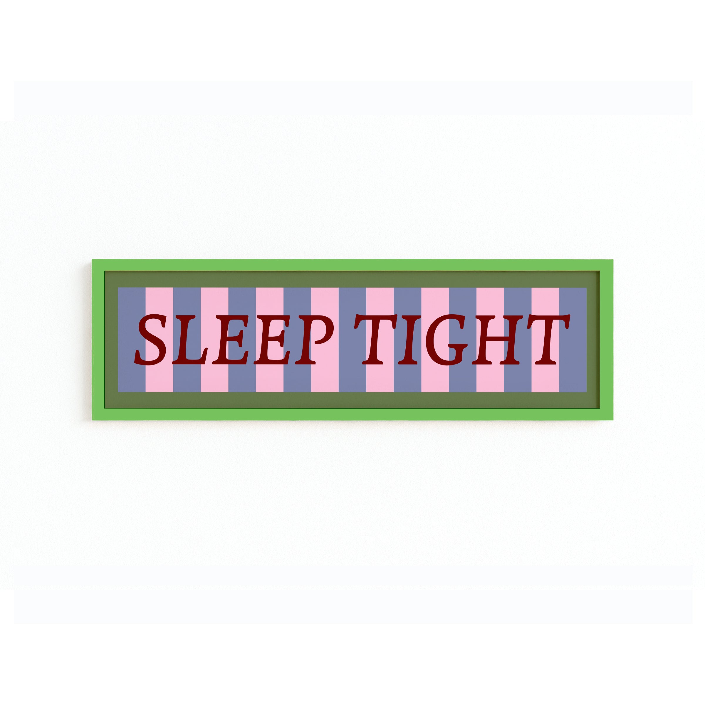Sleep Tight Panoramic Framed Print 60cm x 12cm