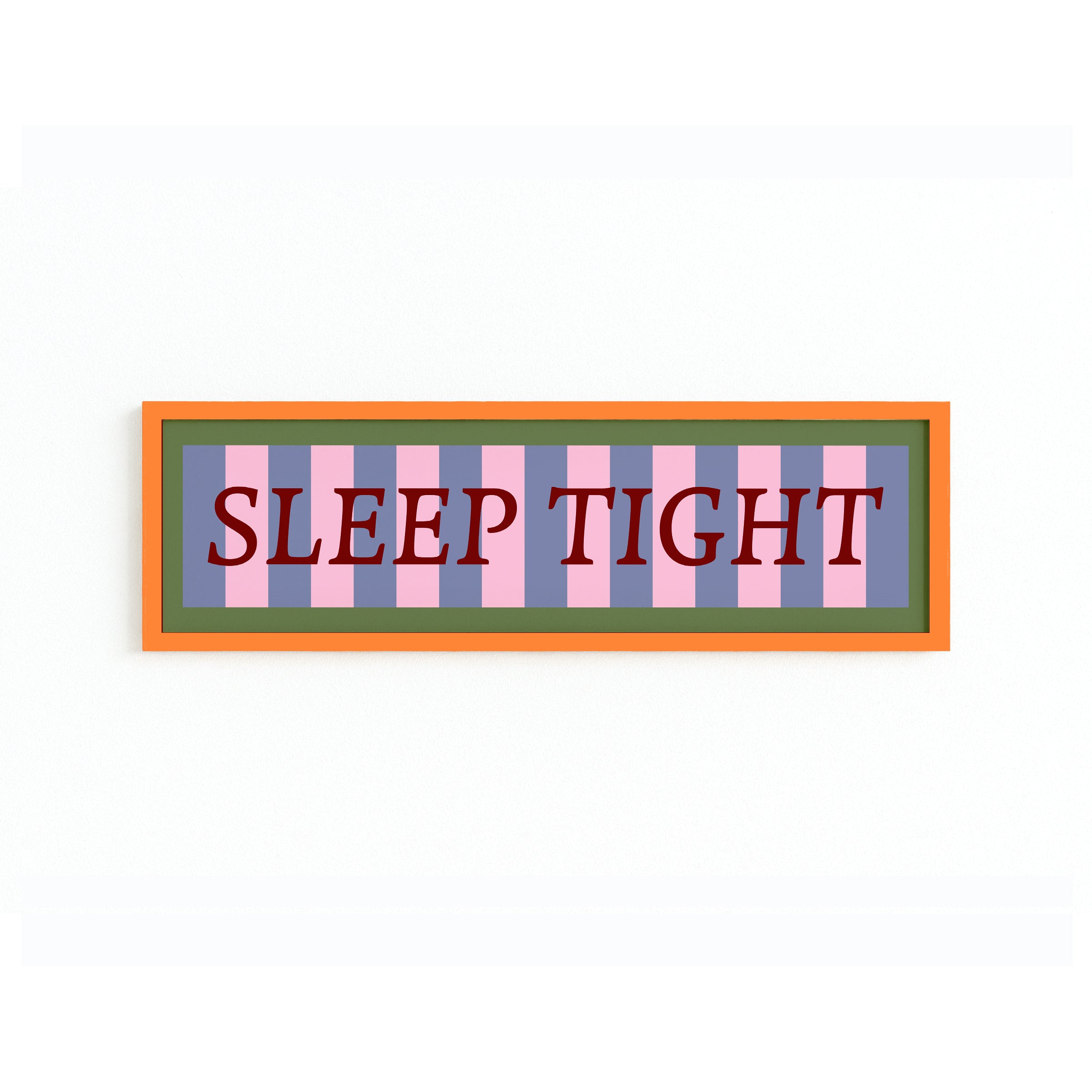 Sleep Tight Panoramic Framed Print 60cm x 12cm
