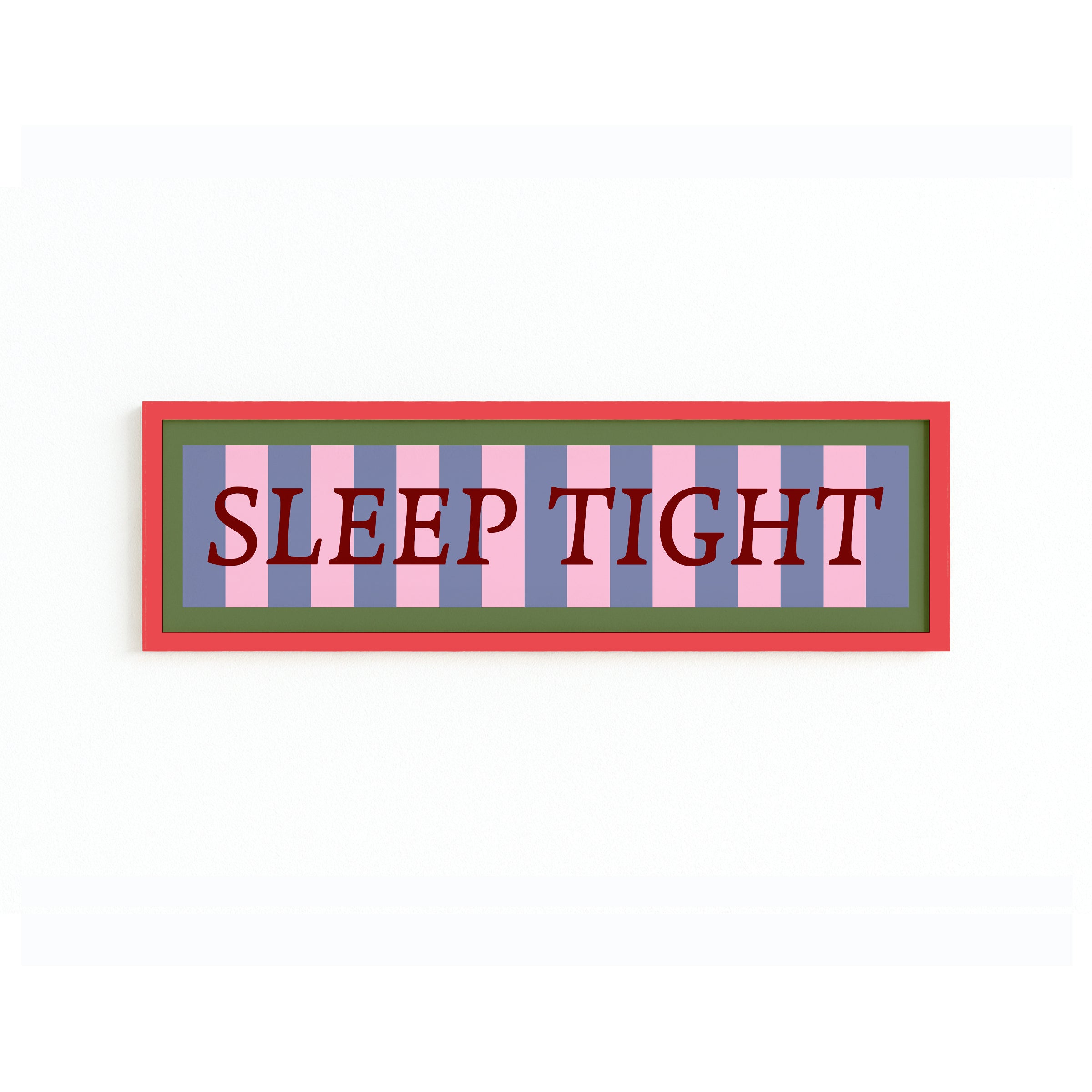 Sleep Tight Panoramic Framed Print 60cm x 12cm
