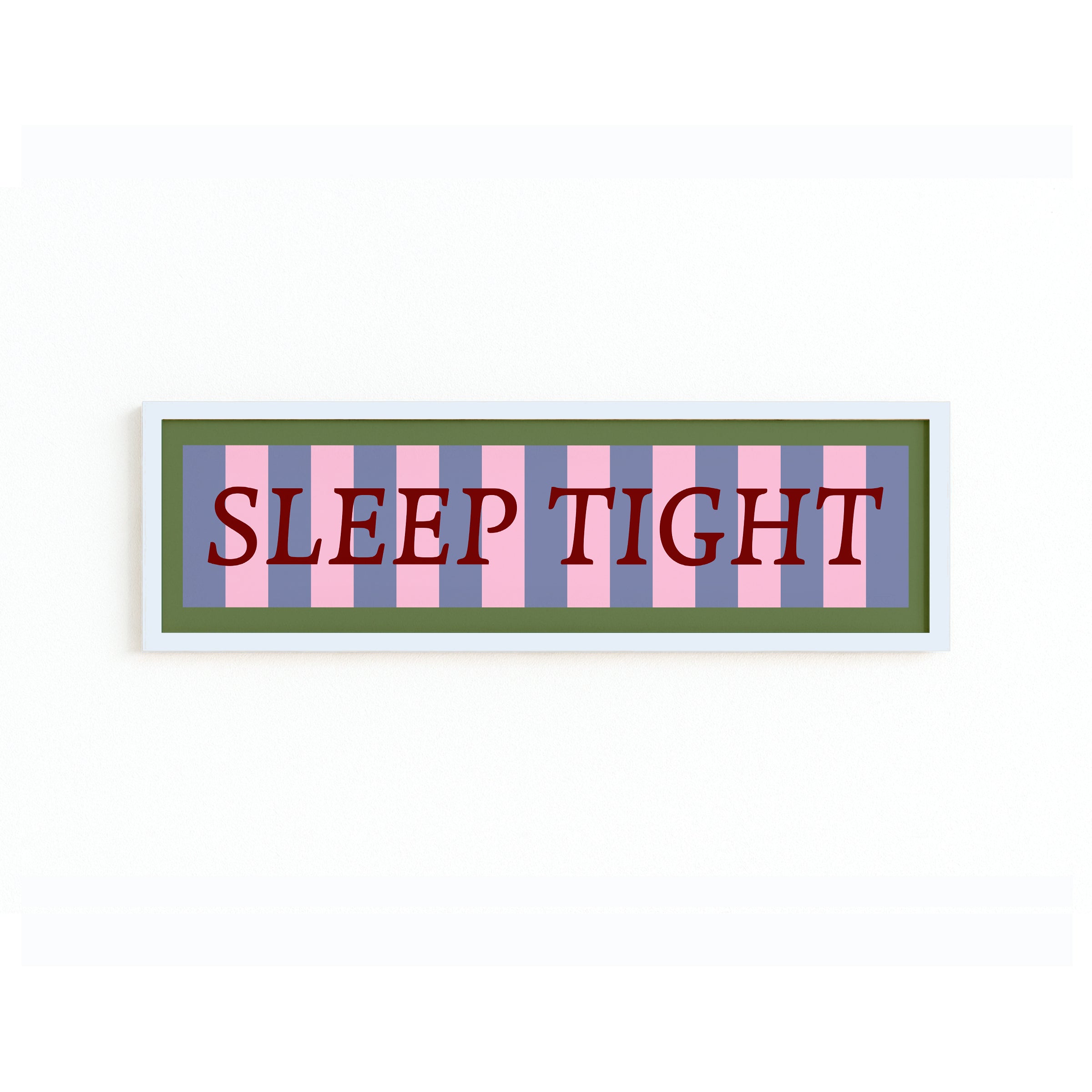 Sleep Tight Panoramic Framed Print 60cm x 12cm