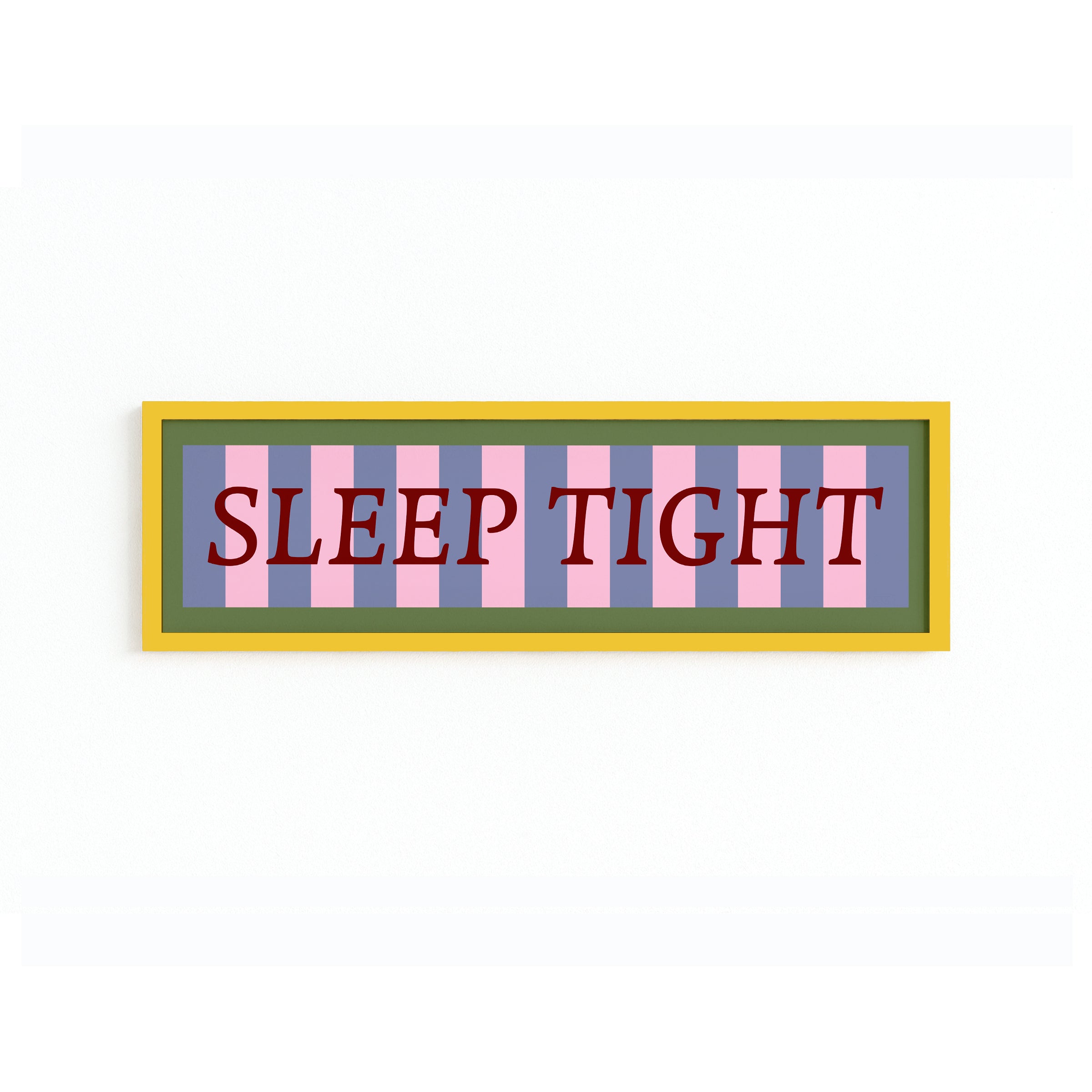 Sleep Tight Panoramic Framed Print 60cm x 12cm