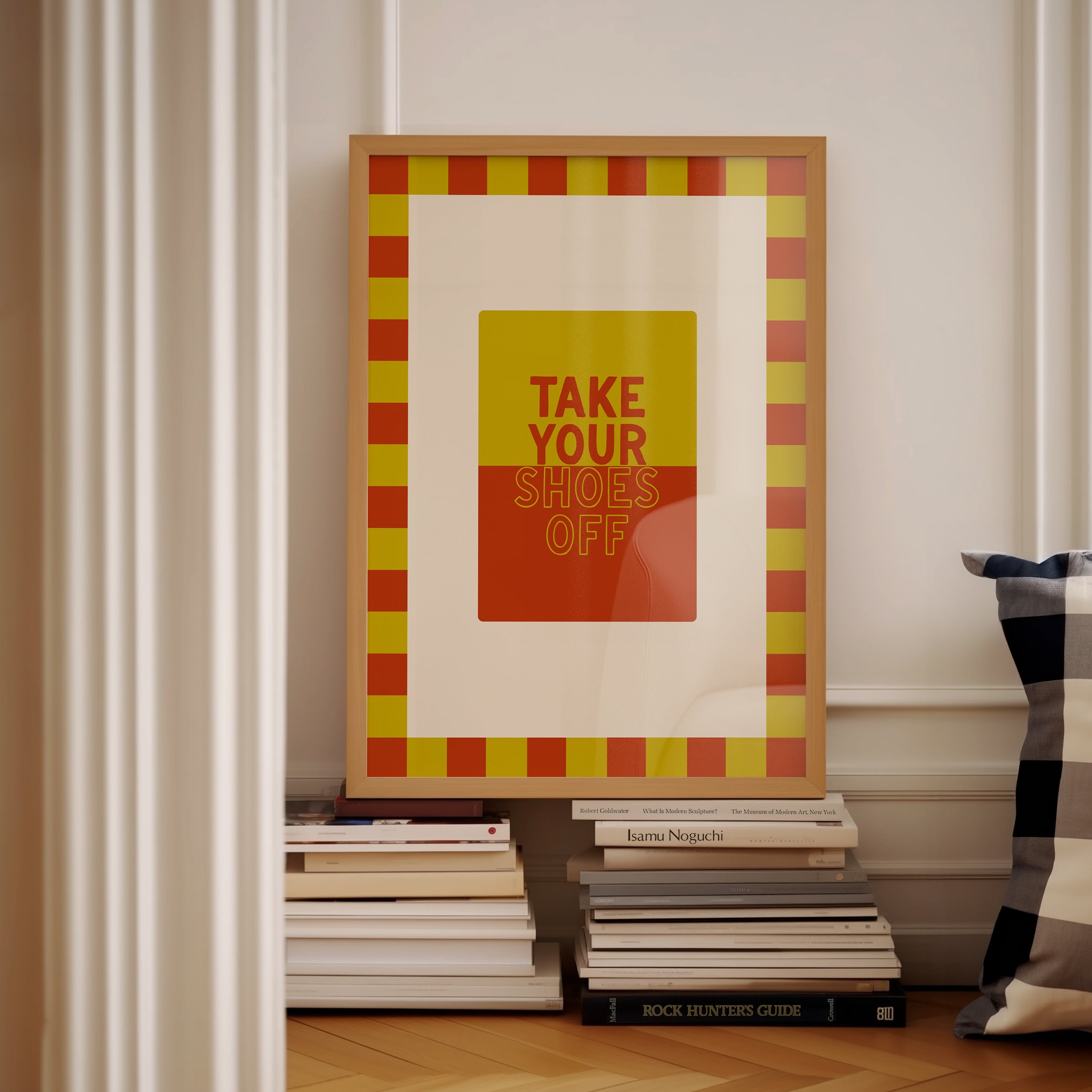 Take Your Shoes Off in Lime & Rust