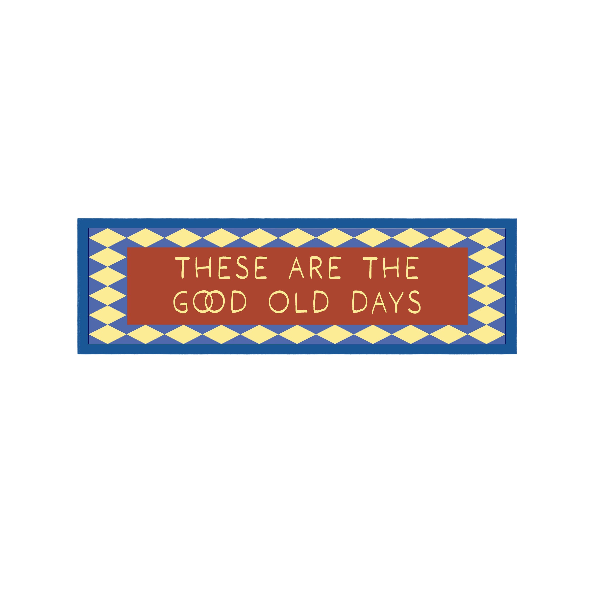 These Are The Good Old Days Panoramic Framed Print 60cm x 12cm