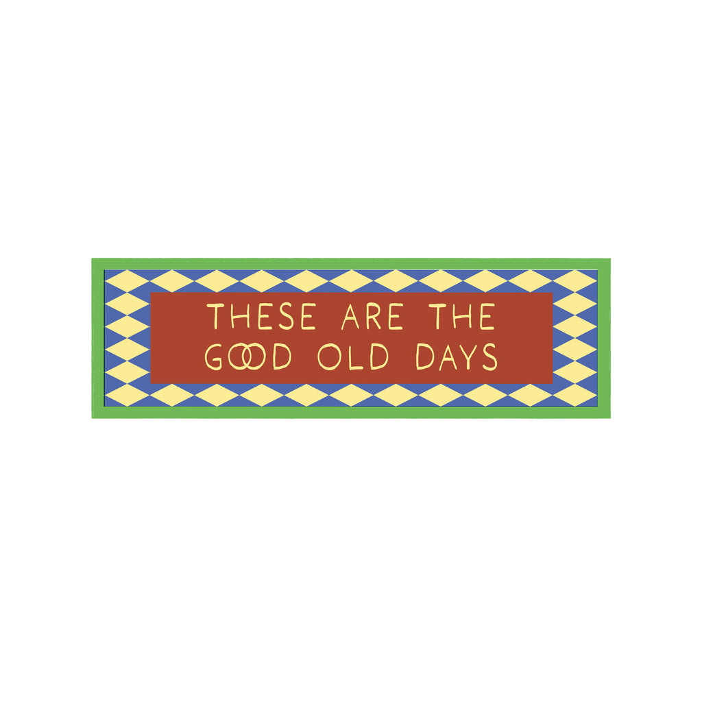 These Are The Good Old Days Panoramic Framed Print 60cm x 12cm