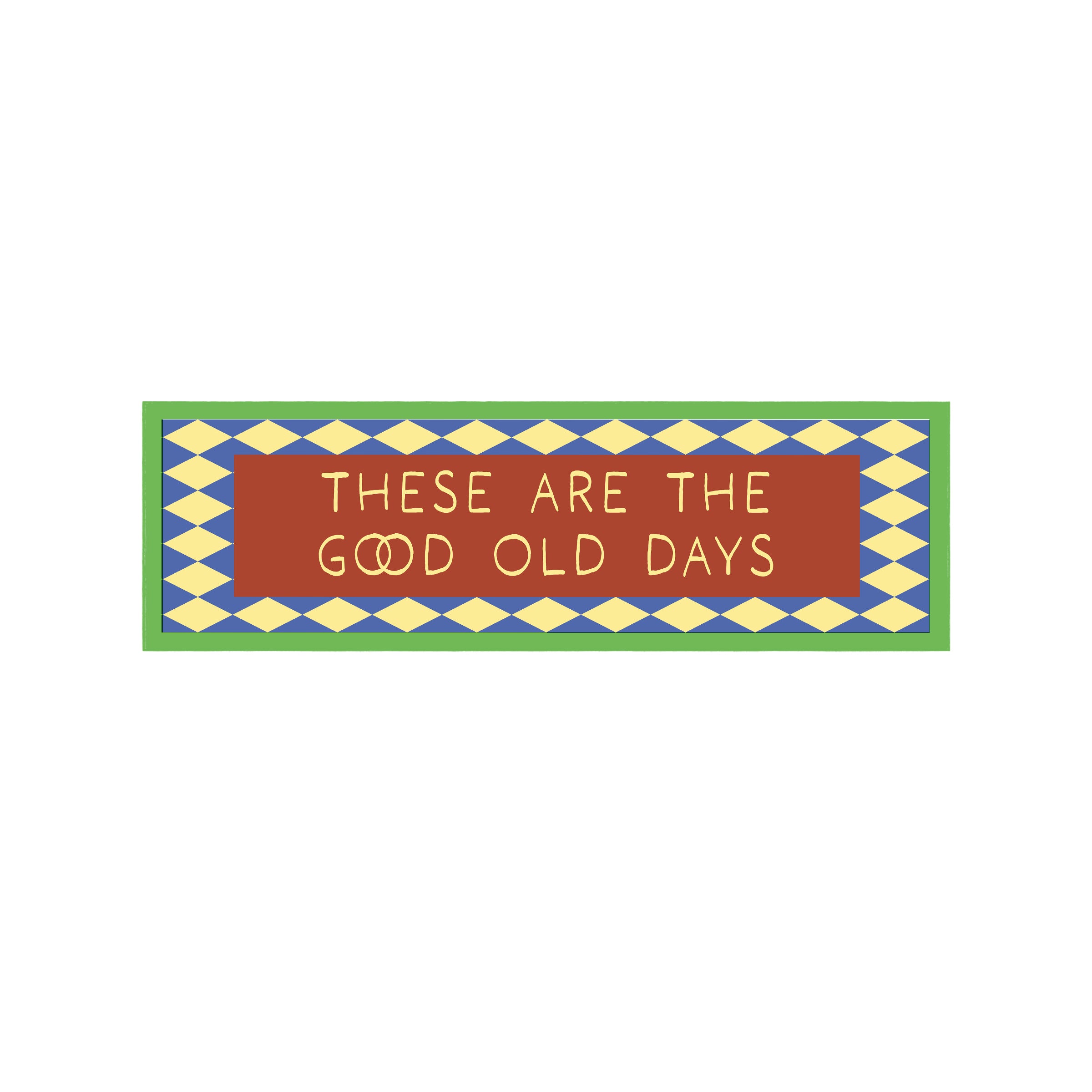 These Are The Good Old Days Panoramic Framed Print 60cm x 12cm