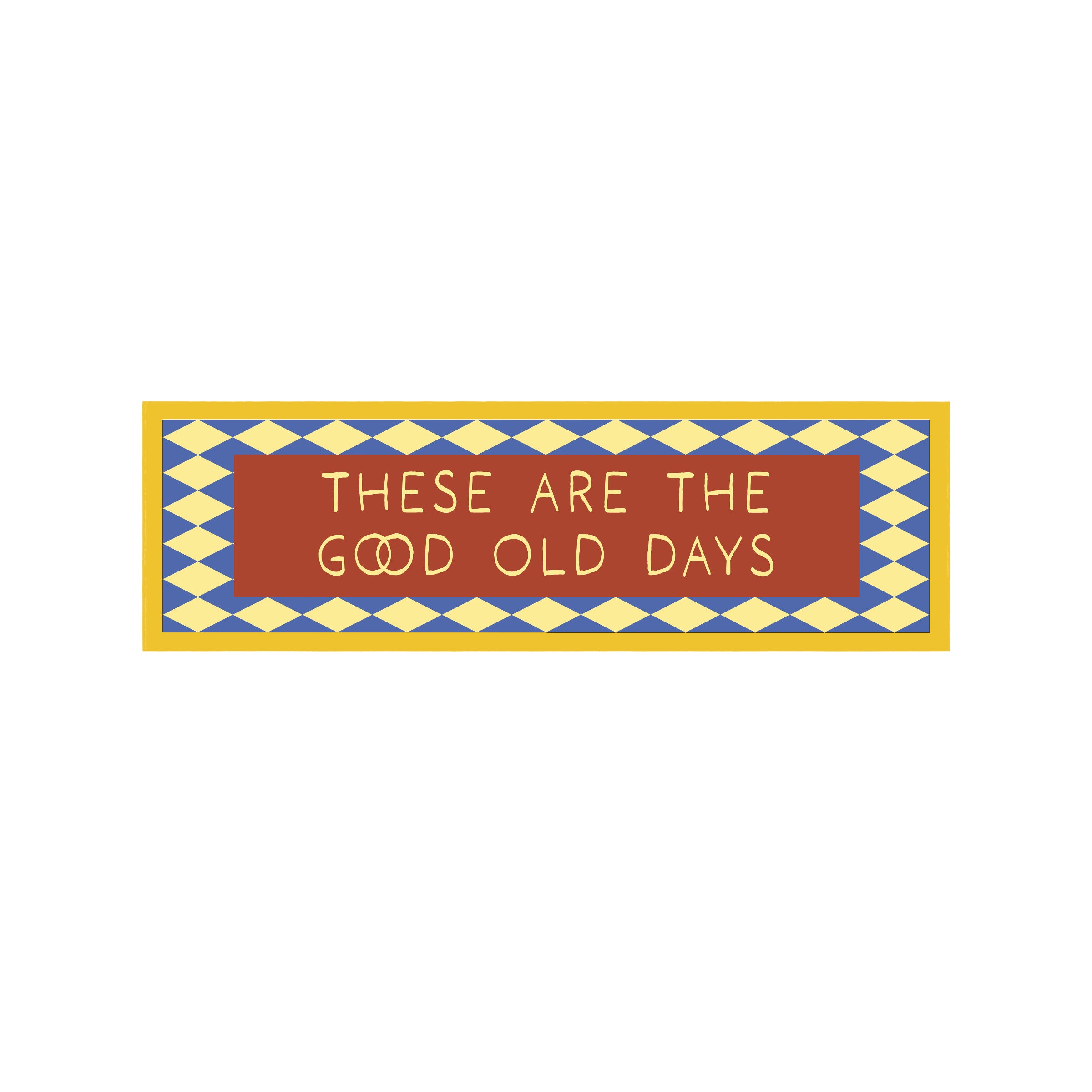 These Are The Good Old Days Panoramic Framed Print 60cm x 12cm