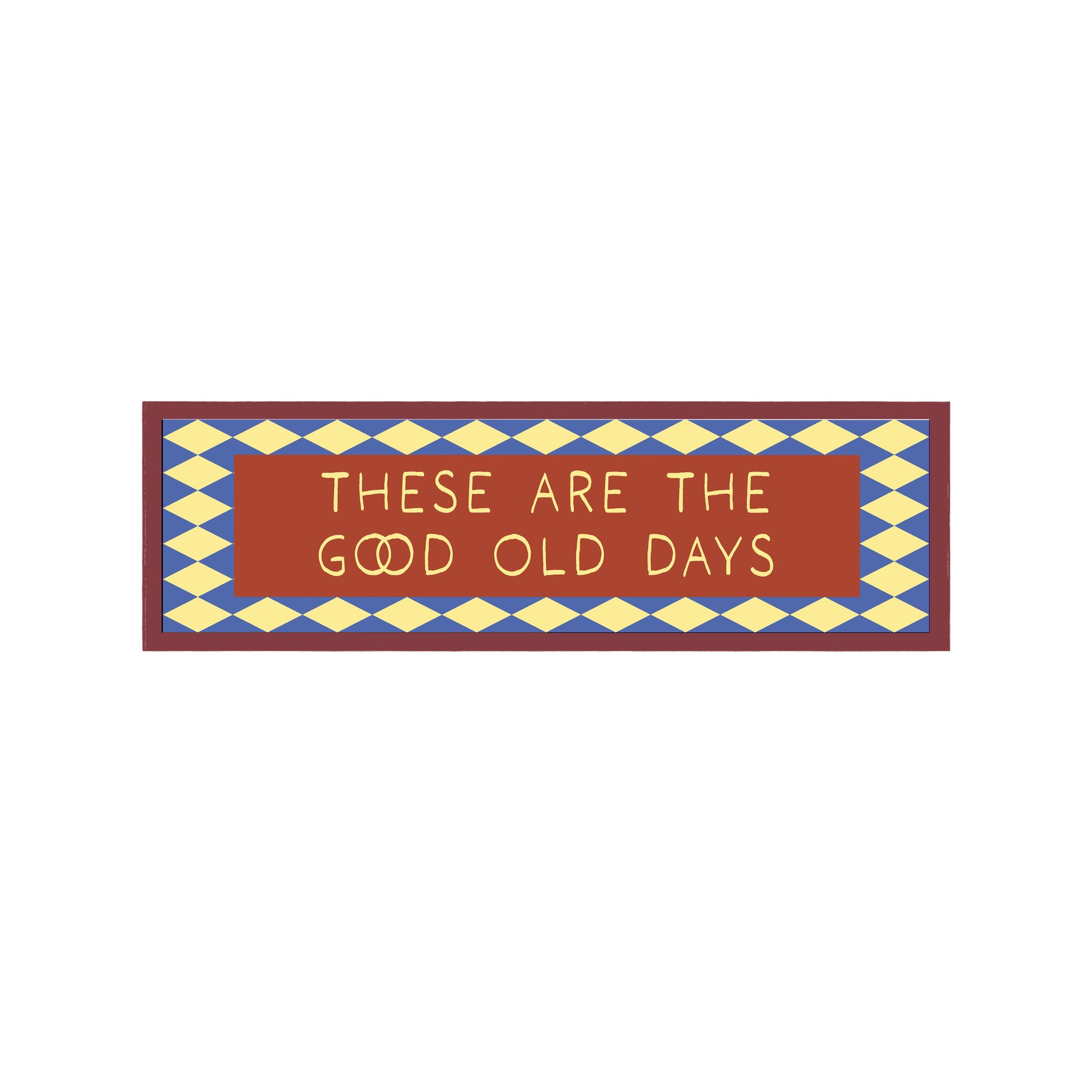 These Are The Good Old Days Panoramic Framed Print 60cm x 12cm