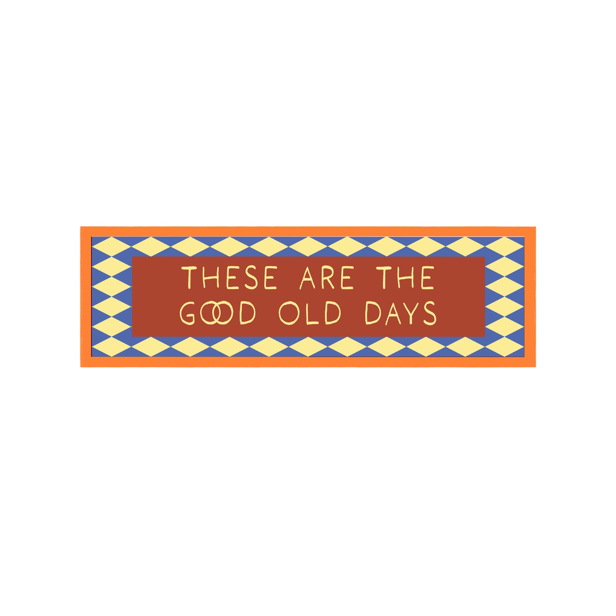 These Are The Good Old Days Panoramic Framed Print 60cm x 12cm