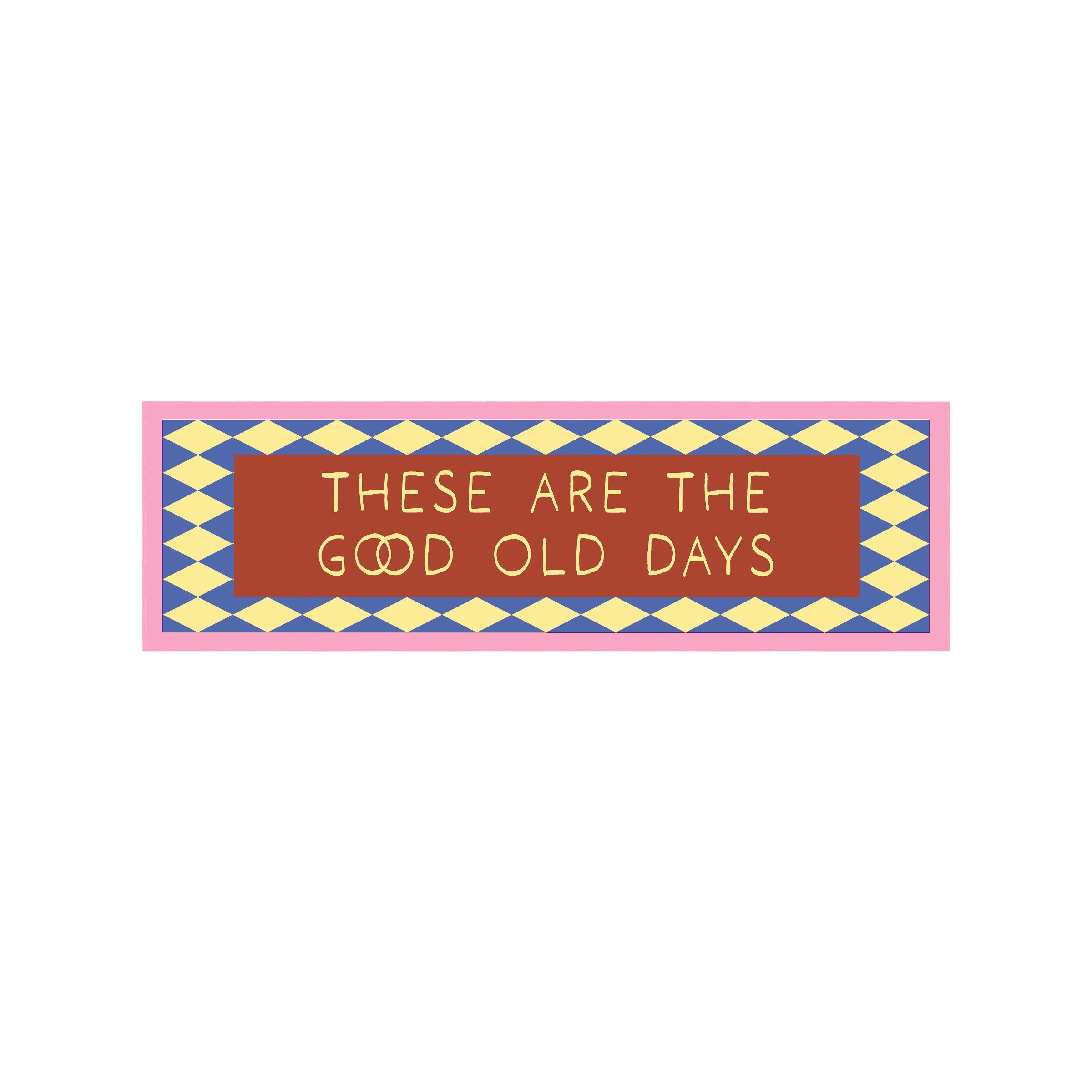 These Are The Good Old Days Panoramic Framed Print 60cm x 12cm