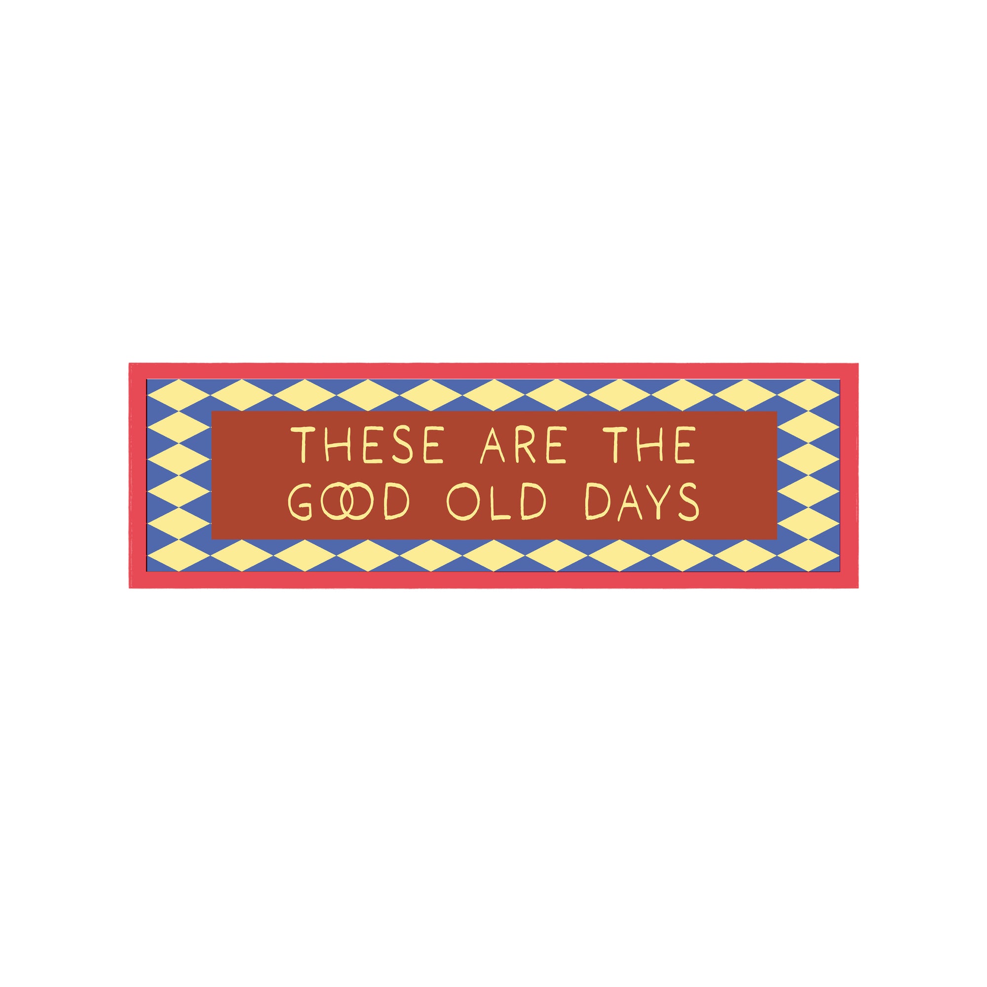These Are The Good Old Days Panoramic Framed Print 60cm x 12cm