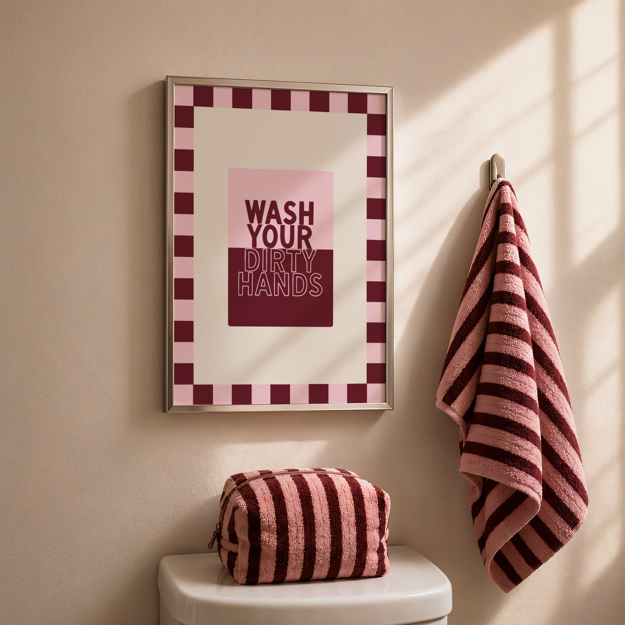 Wash Your Dirty Hands in Cotton Candy & Maroon
