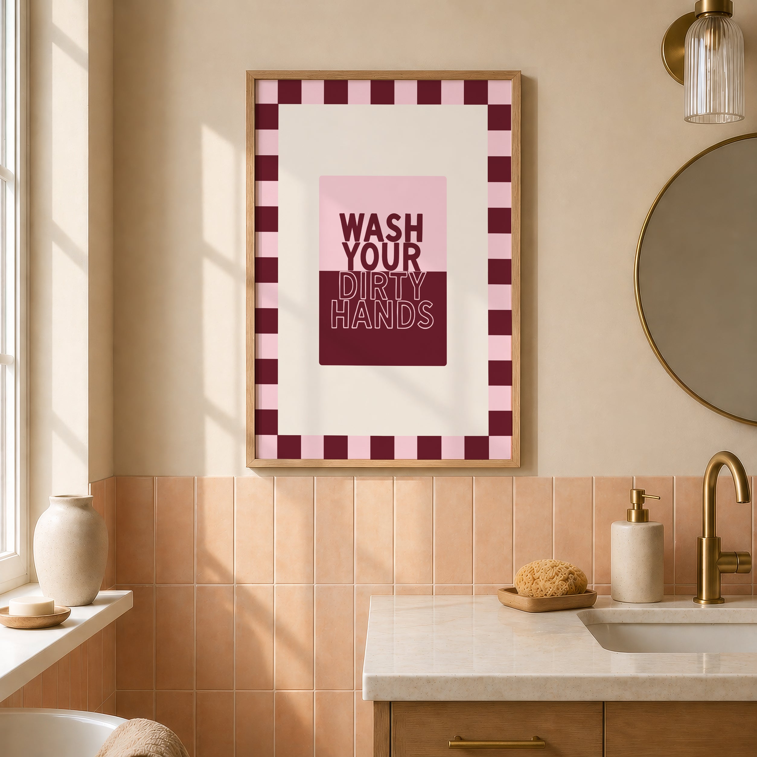 Wash Your Dirty Hands in Cotton Candy & Maroon