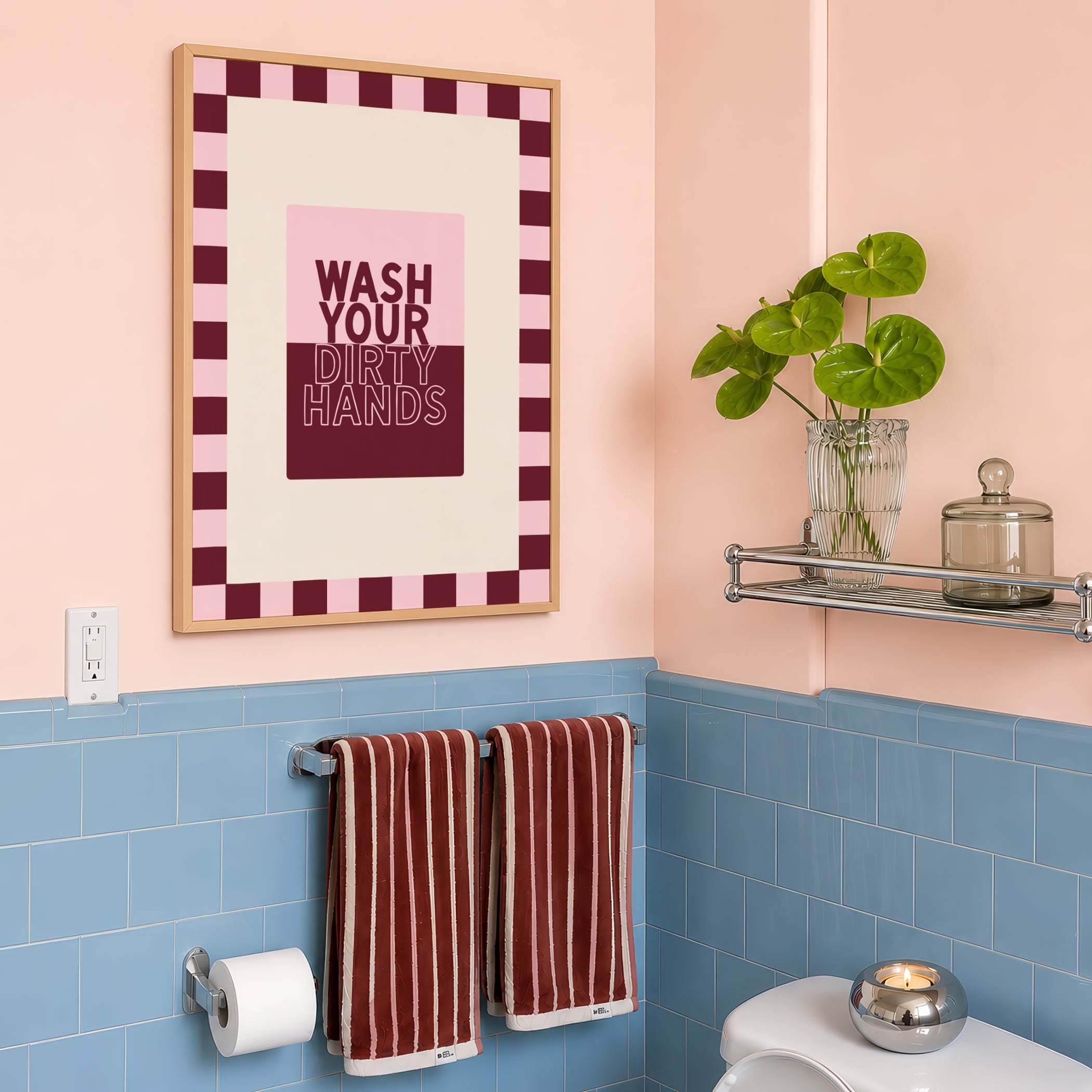 Wash Your Dirty Hands in Cotton Candy & Maroon