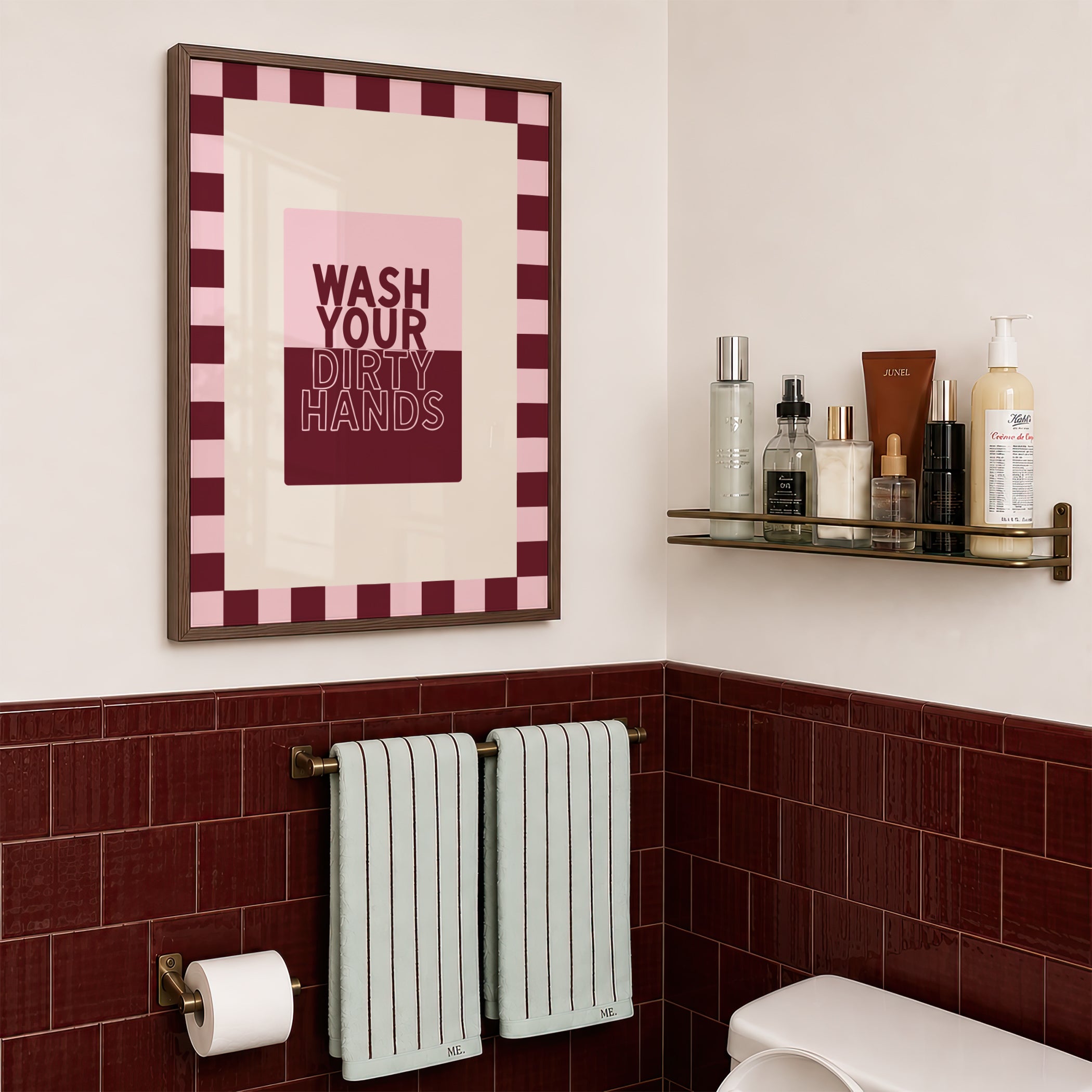 Wash Your Dirty Hands in Cotton Candy & Maroon