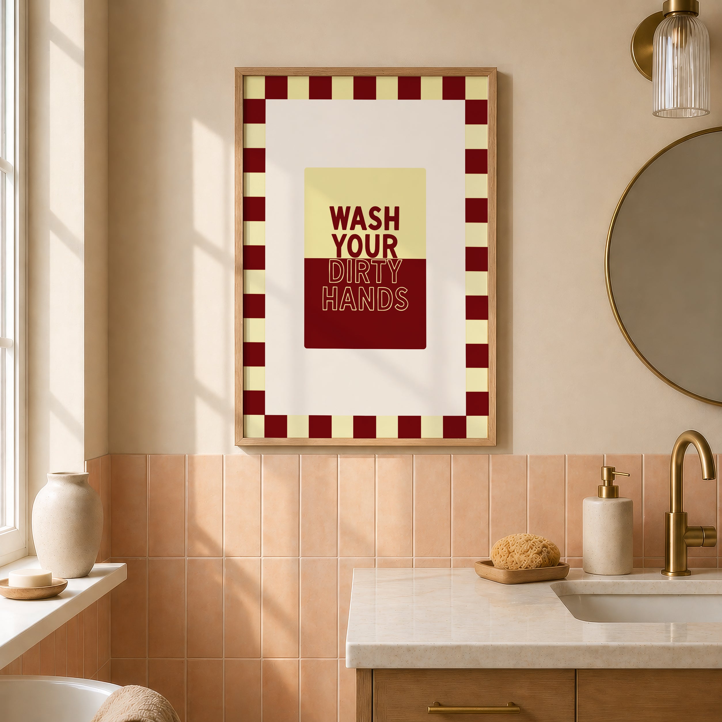 Wash Your Dirty Hands in Buttermilk & Maroon