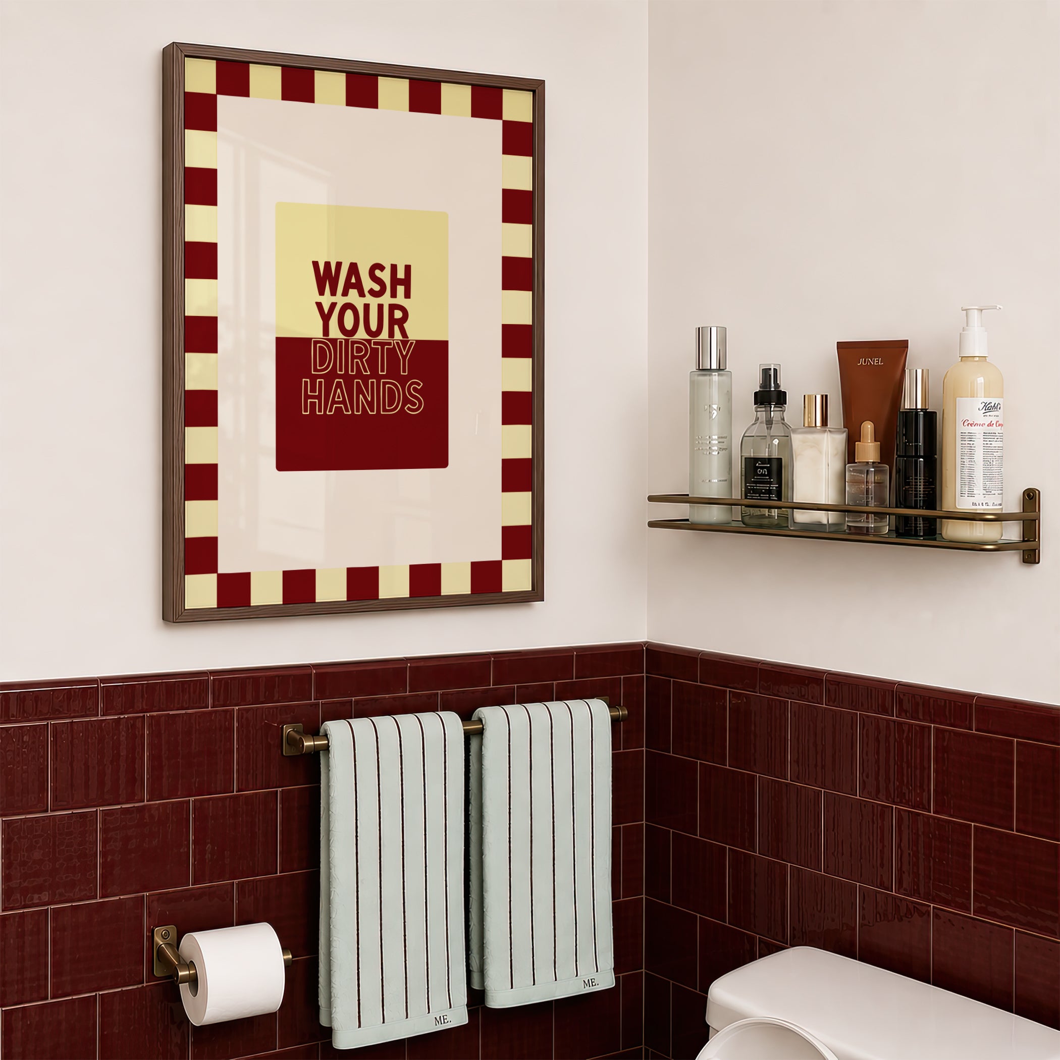 Wash Your Dirty Hands in Buttermilk & Maroon