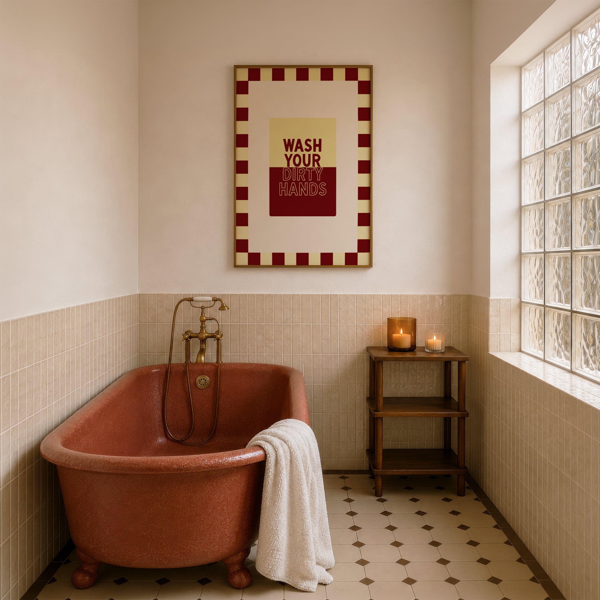 Wash Your Dirty Hands in Buttermilk & Maroon