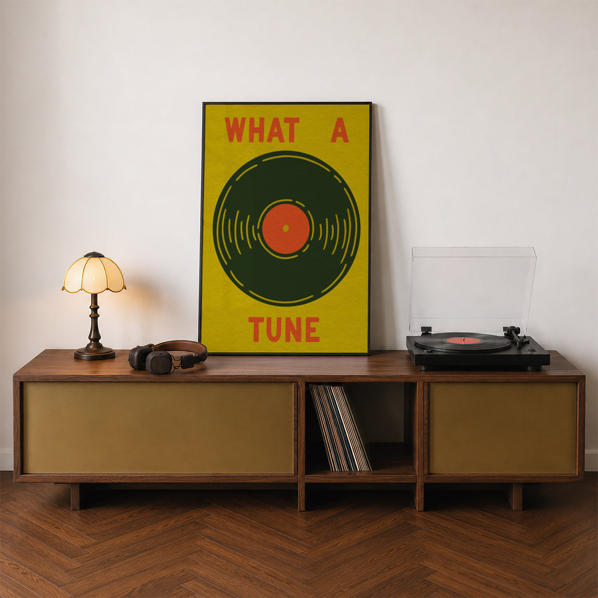 What A Tune in Olive & Orange