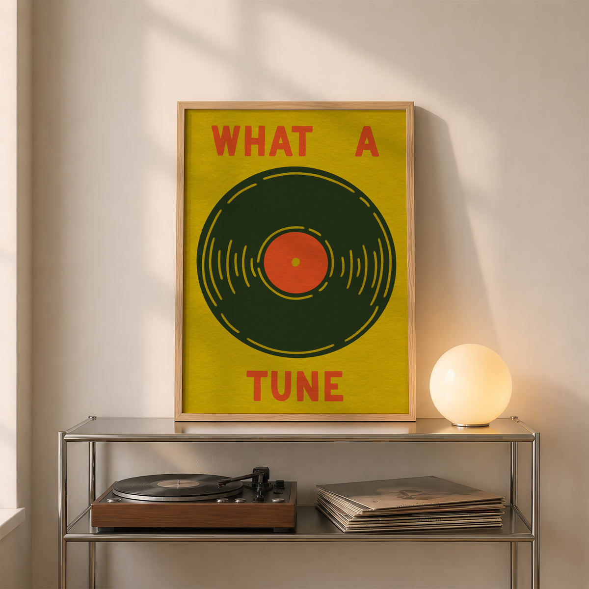 What A Tune in Olive & Orange