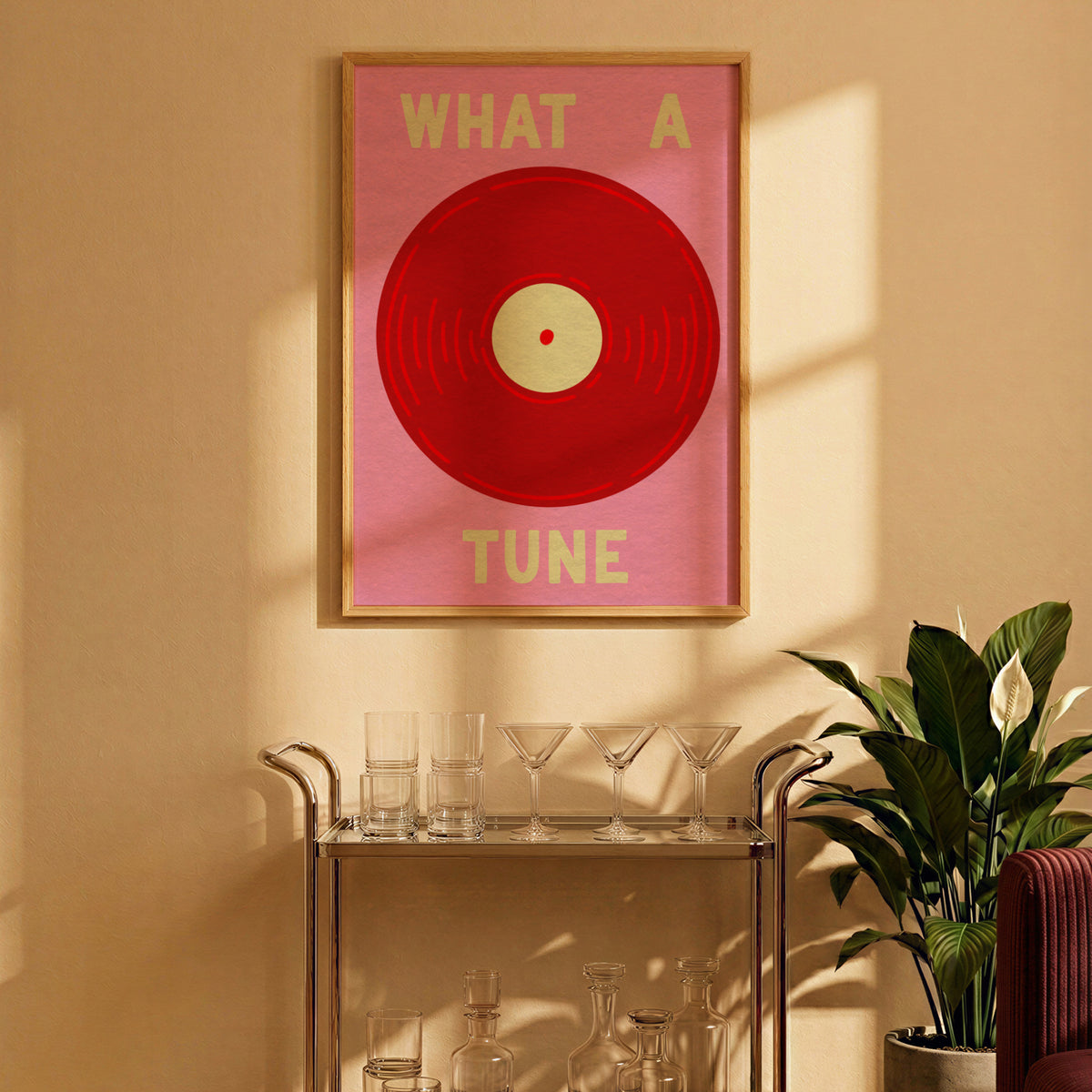 What A Tune in Red & Pink