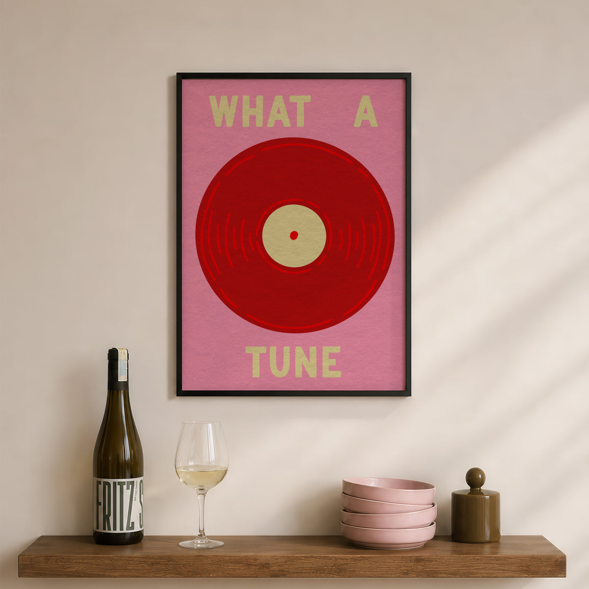 What A Tune in Red & Pink
