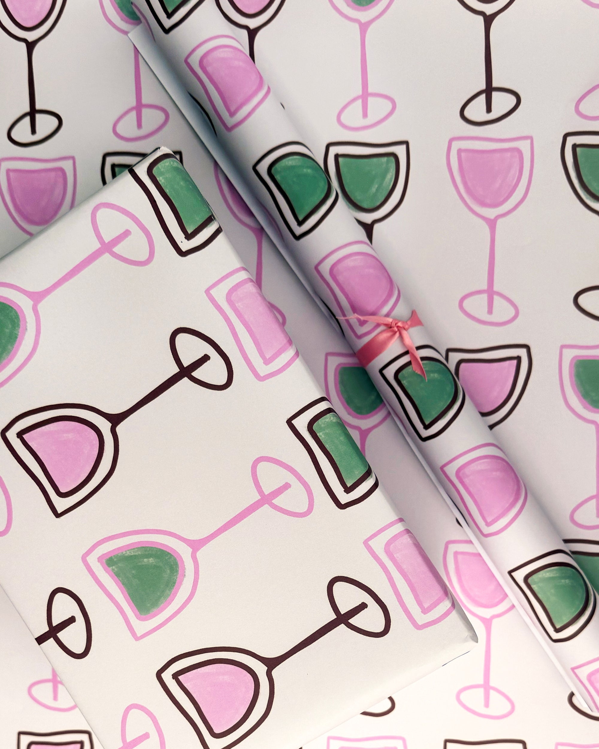 Wine Pattern Gift Wrap