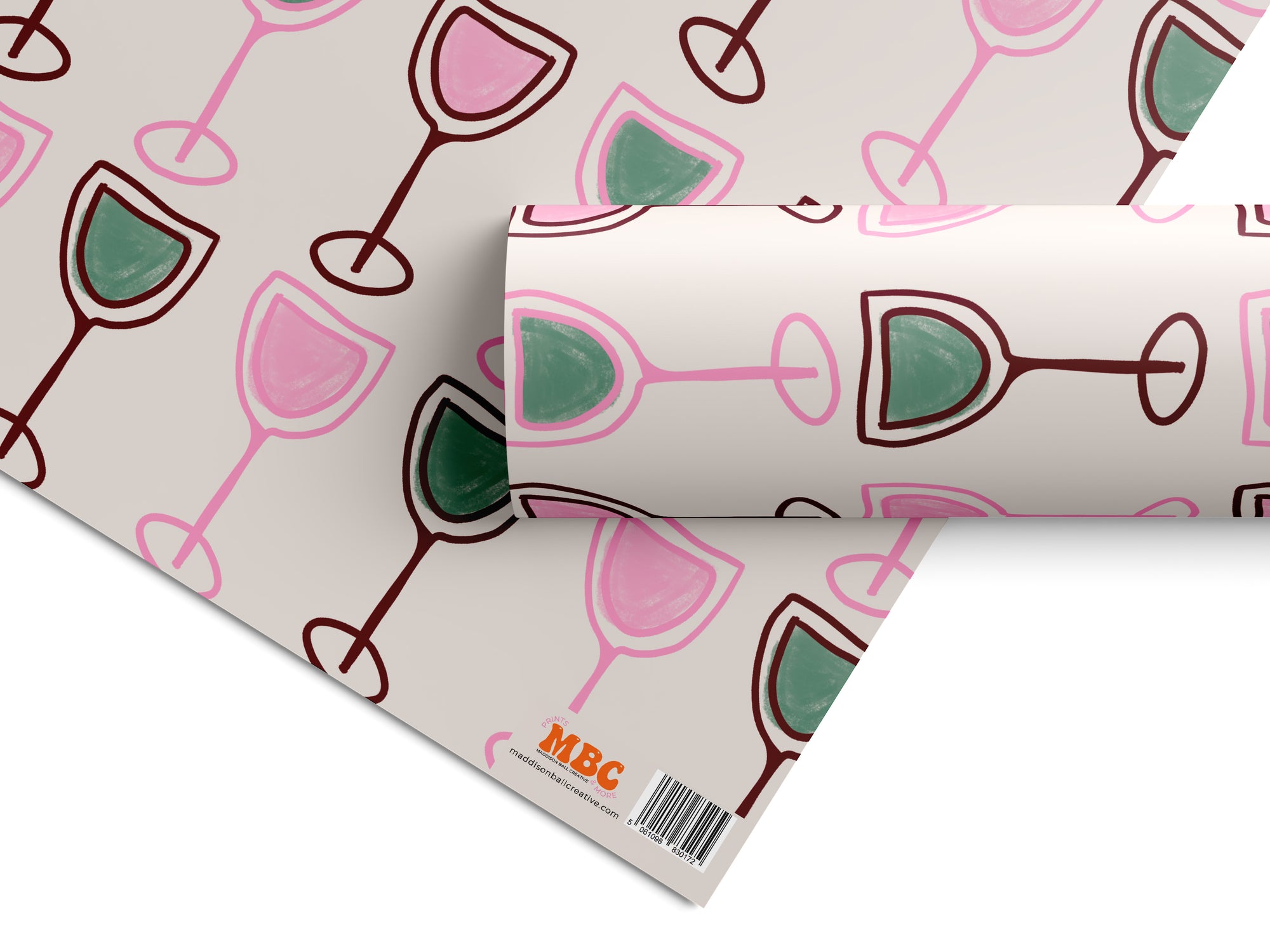 Wine Pattern Gift Wrap