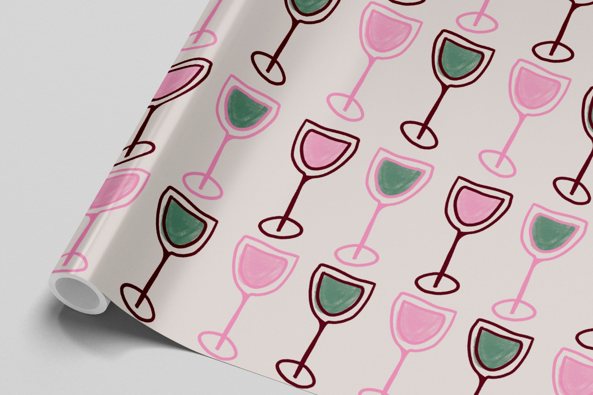 Wine Pattern Gift Wrap