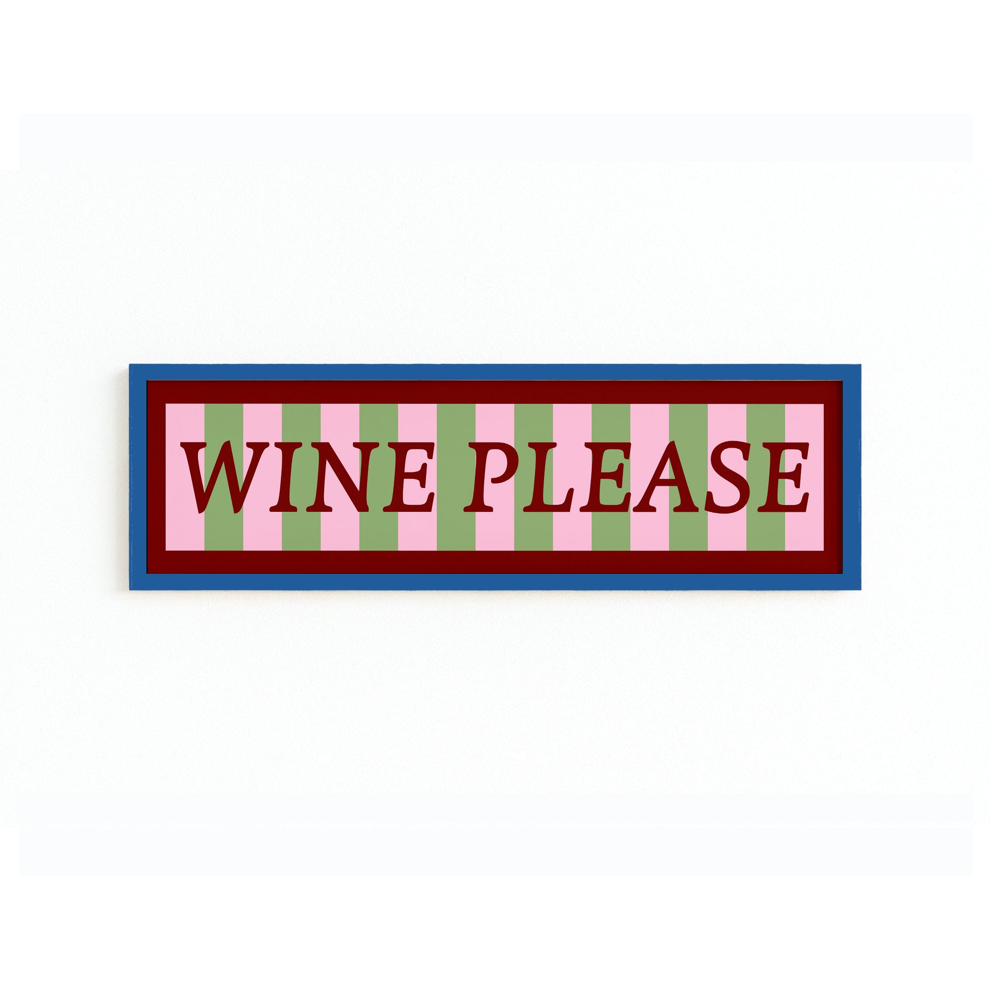 Wine Please Panoramic Framed Print